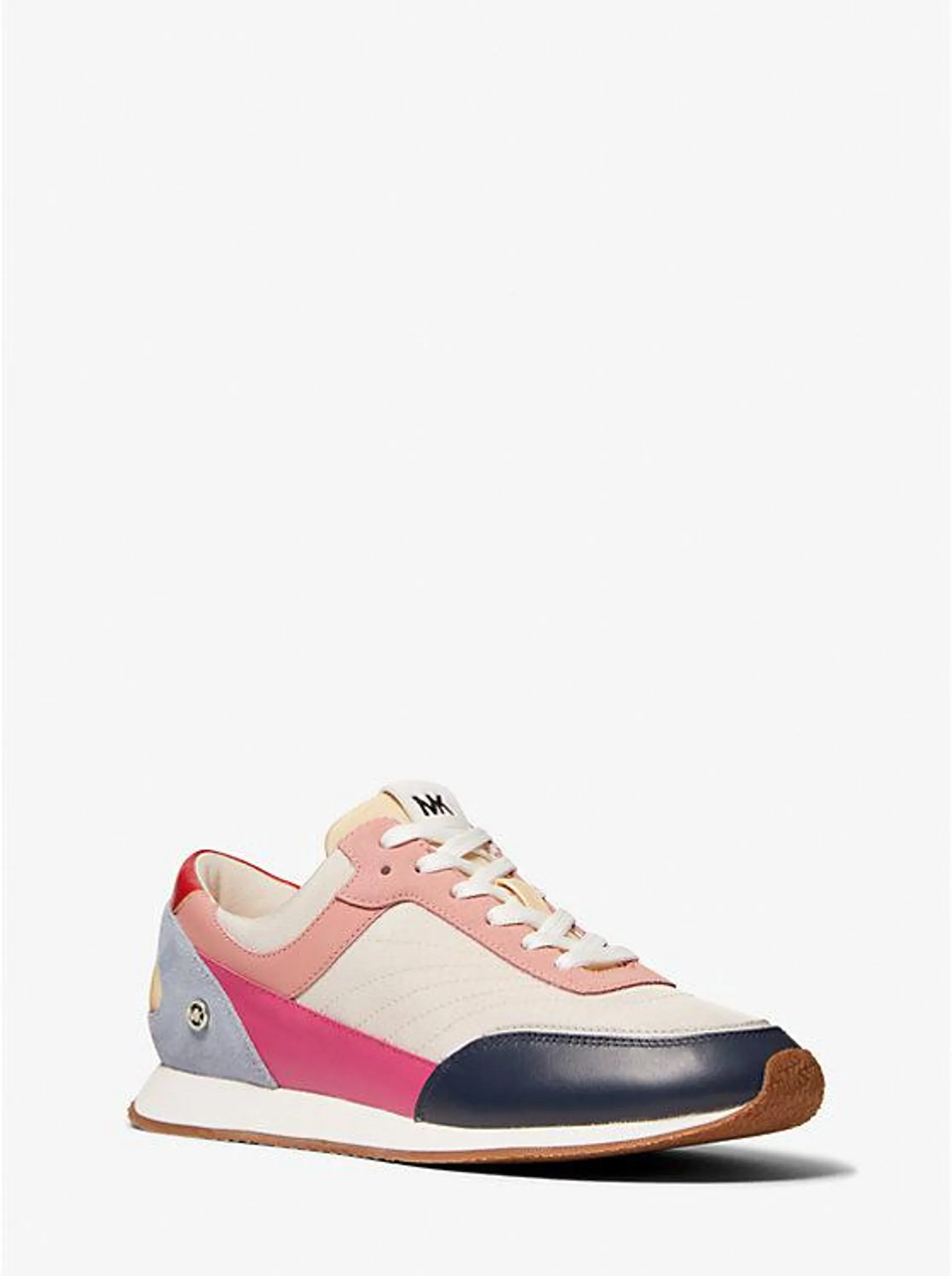Callan Color-Block Canvas And Leather Sneaker