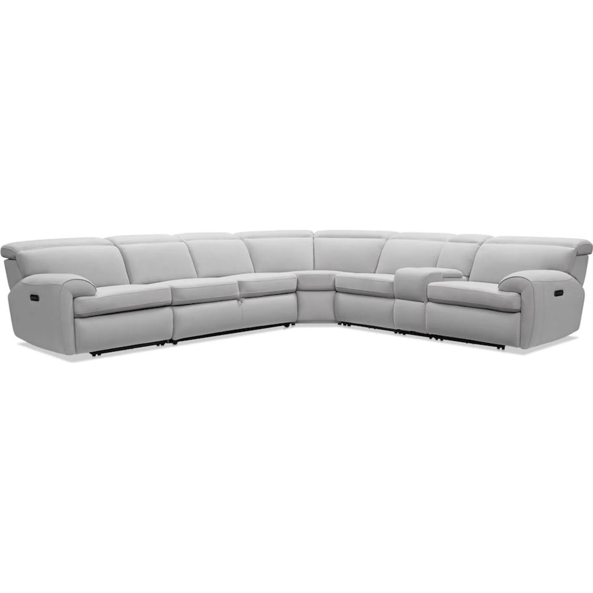 Aero 6-Piece Dual-Power Reclining Sleeper Sectional