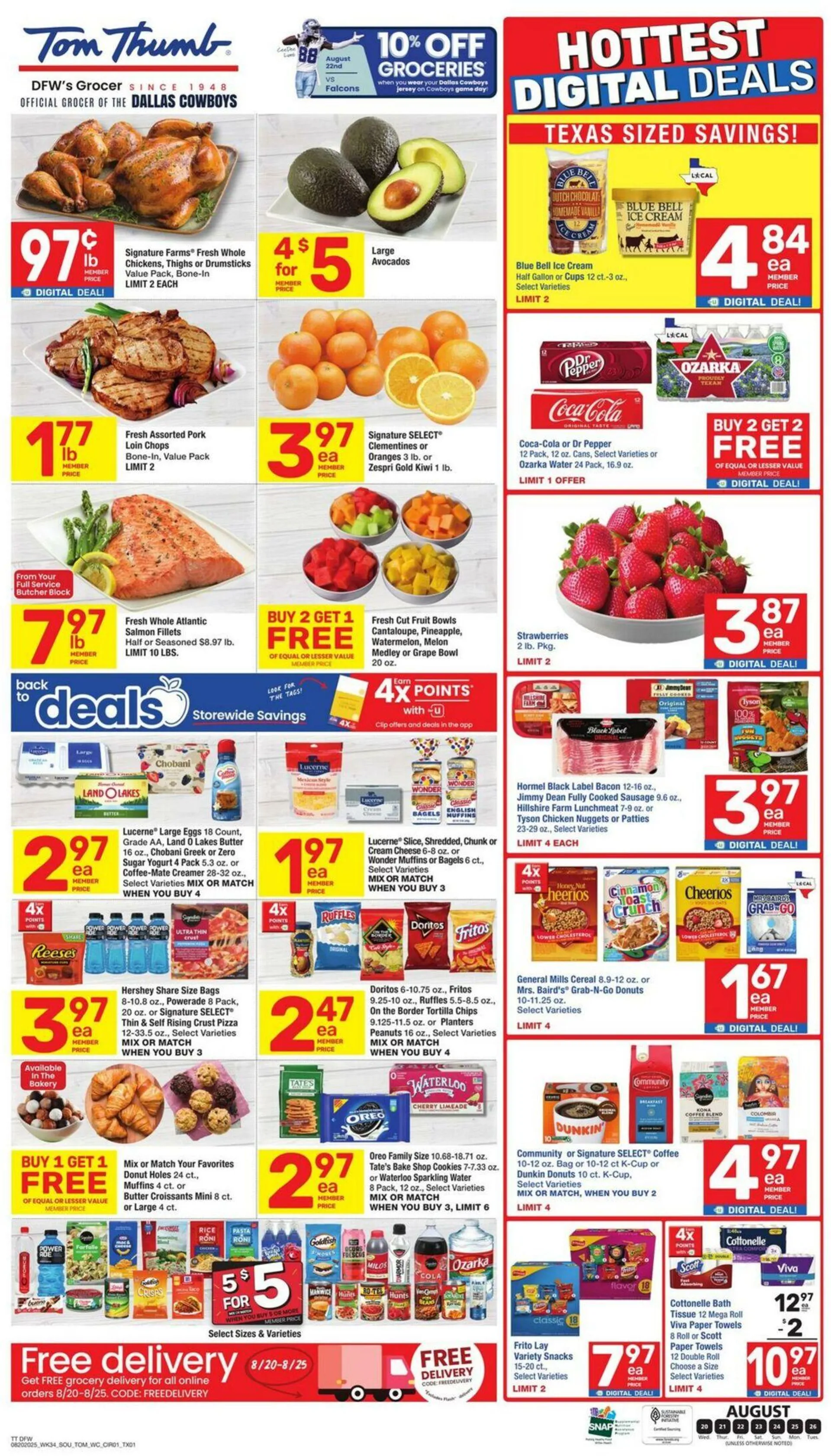 Weekly ad Tom Thumb from August 20 to August 26 2025 - Page 1