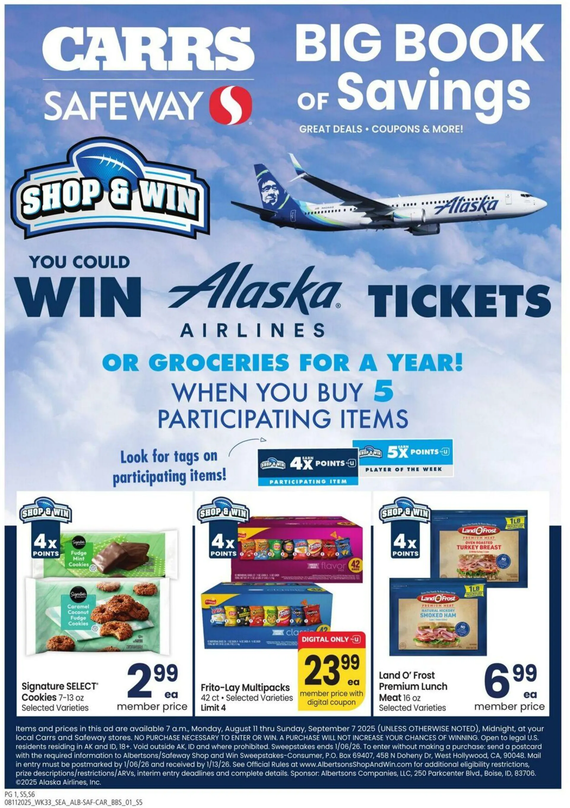 Weekly ad Carrs from August 11 to September 7 2025 - Page 1