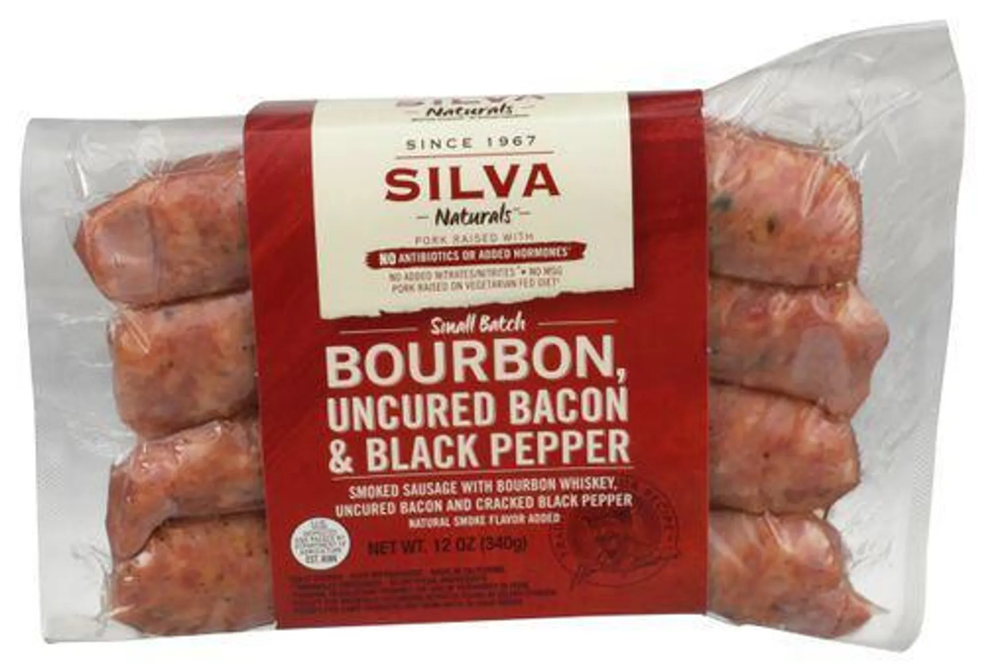 Silva Smoked Sausage With Bourbon Whiskey Uncured