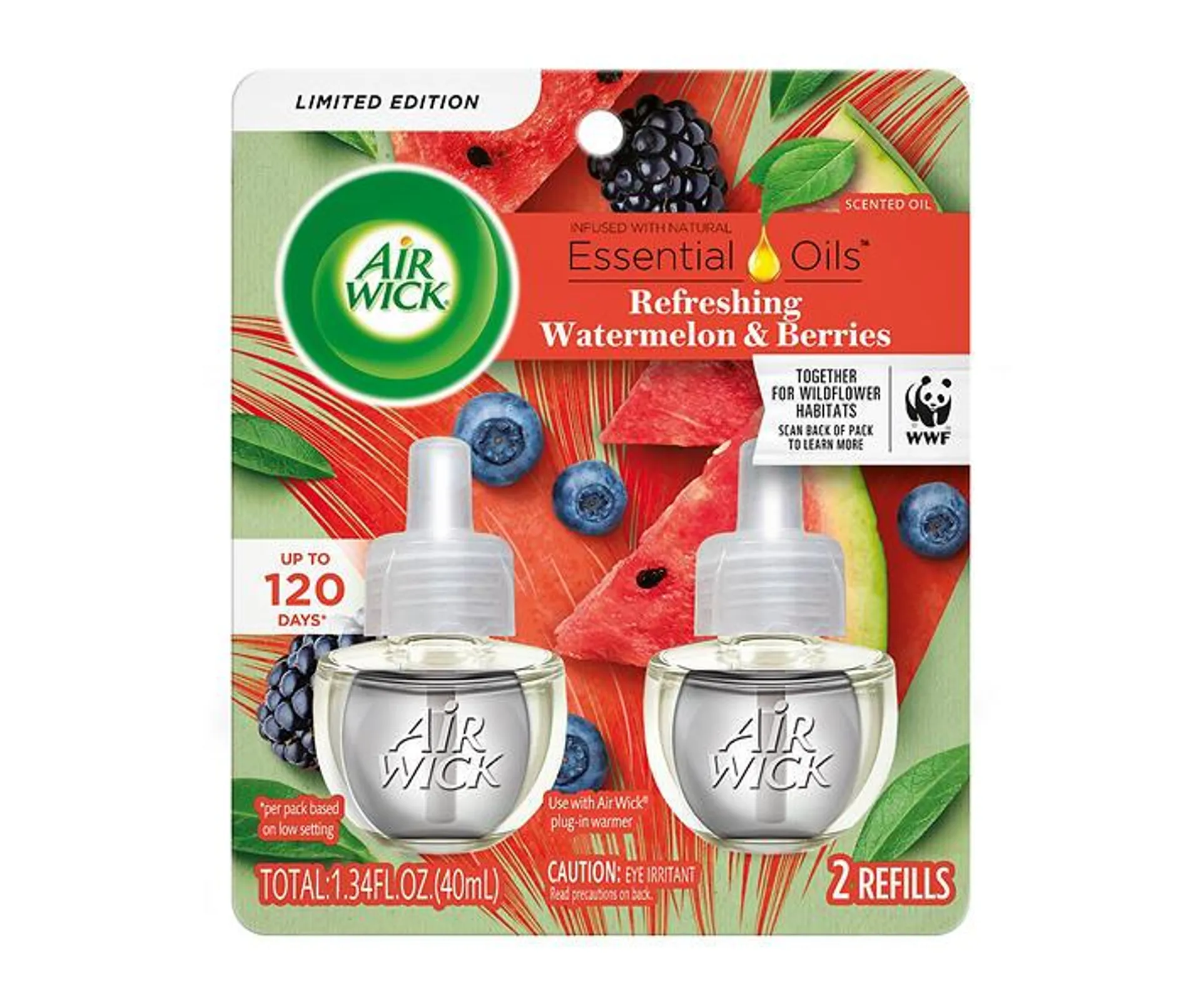 Watermelon & Berries Oil Refills, 2-Pack