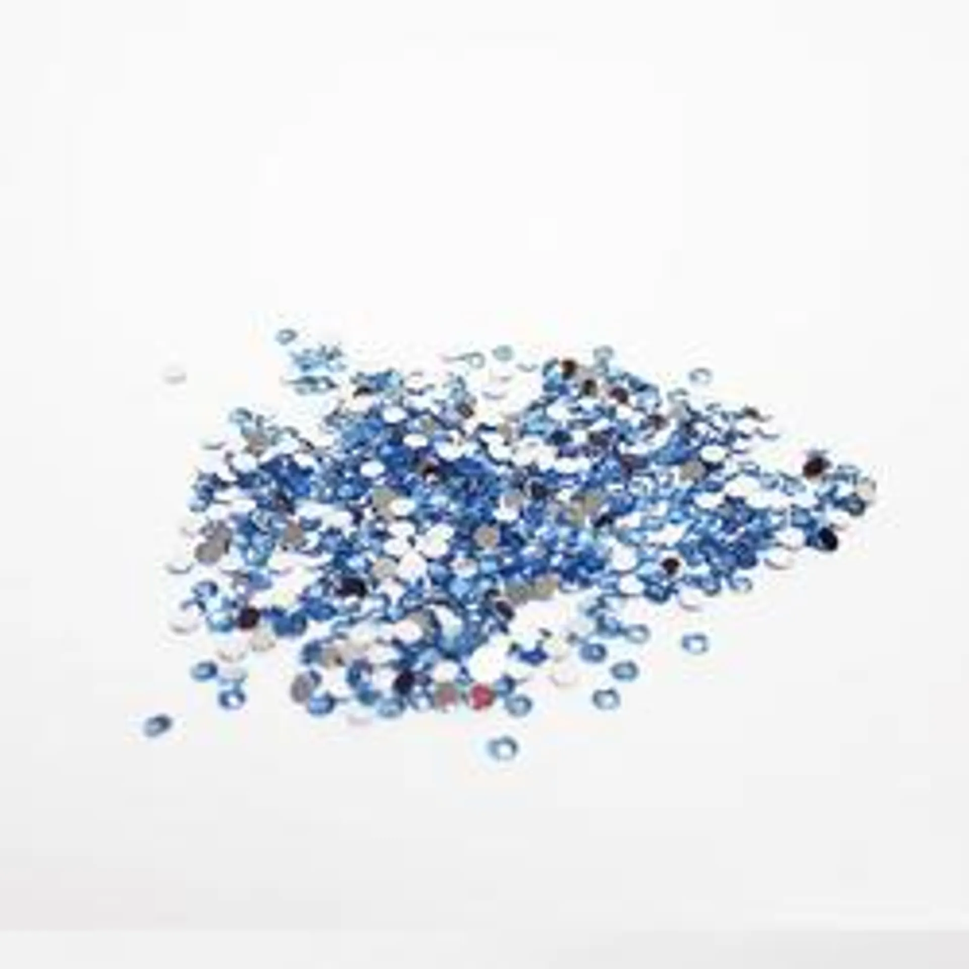 Blue Flat Back Faceted Round Rhinestones (Package of 720 pieces)