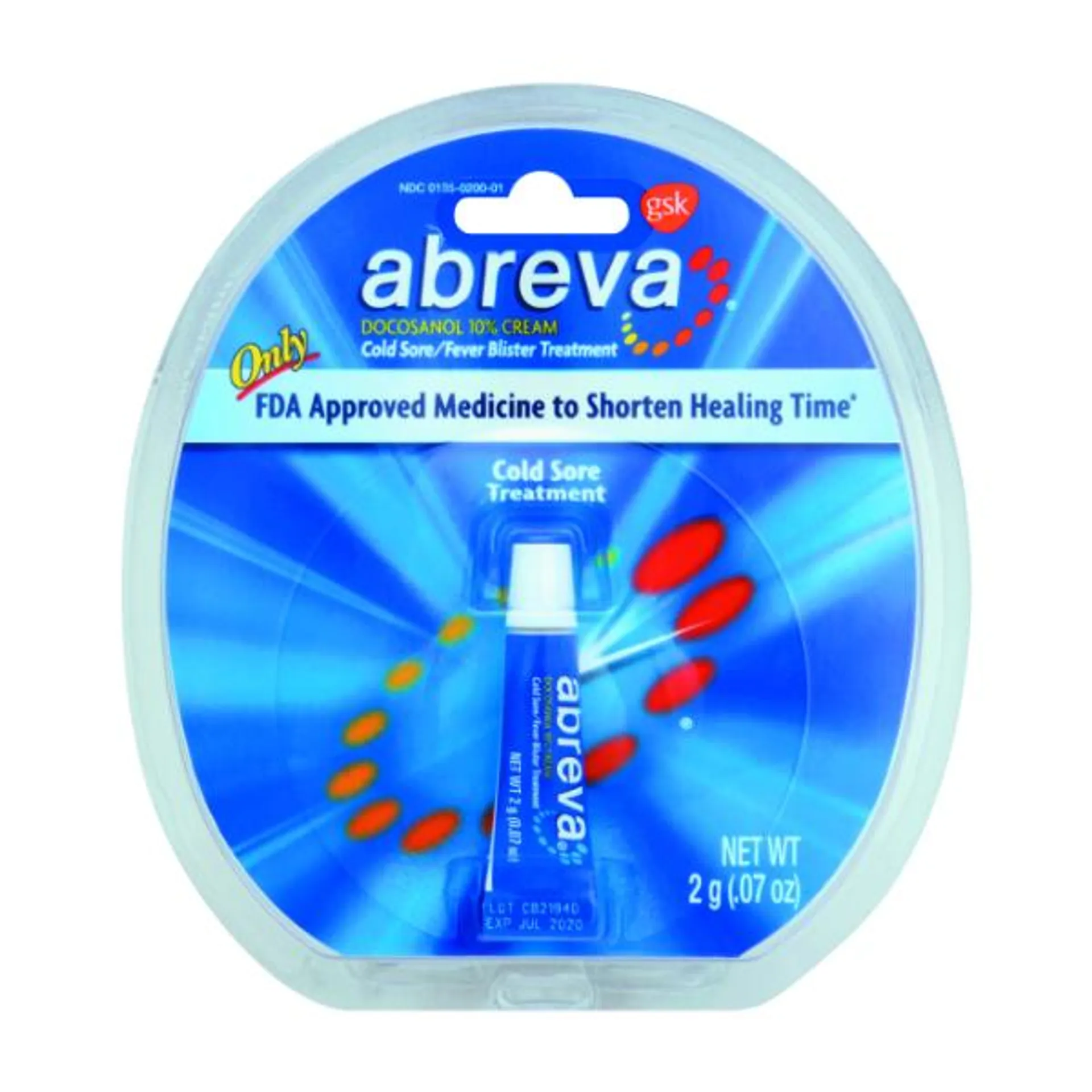 Abreva Cold Sore & Fever Blister Treatment - 0.07 Ounce