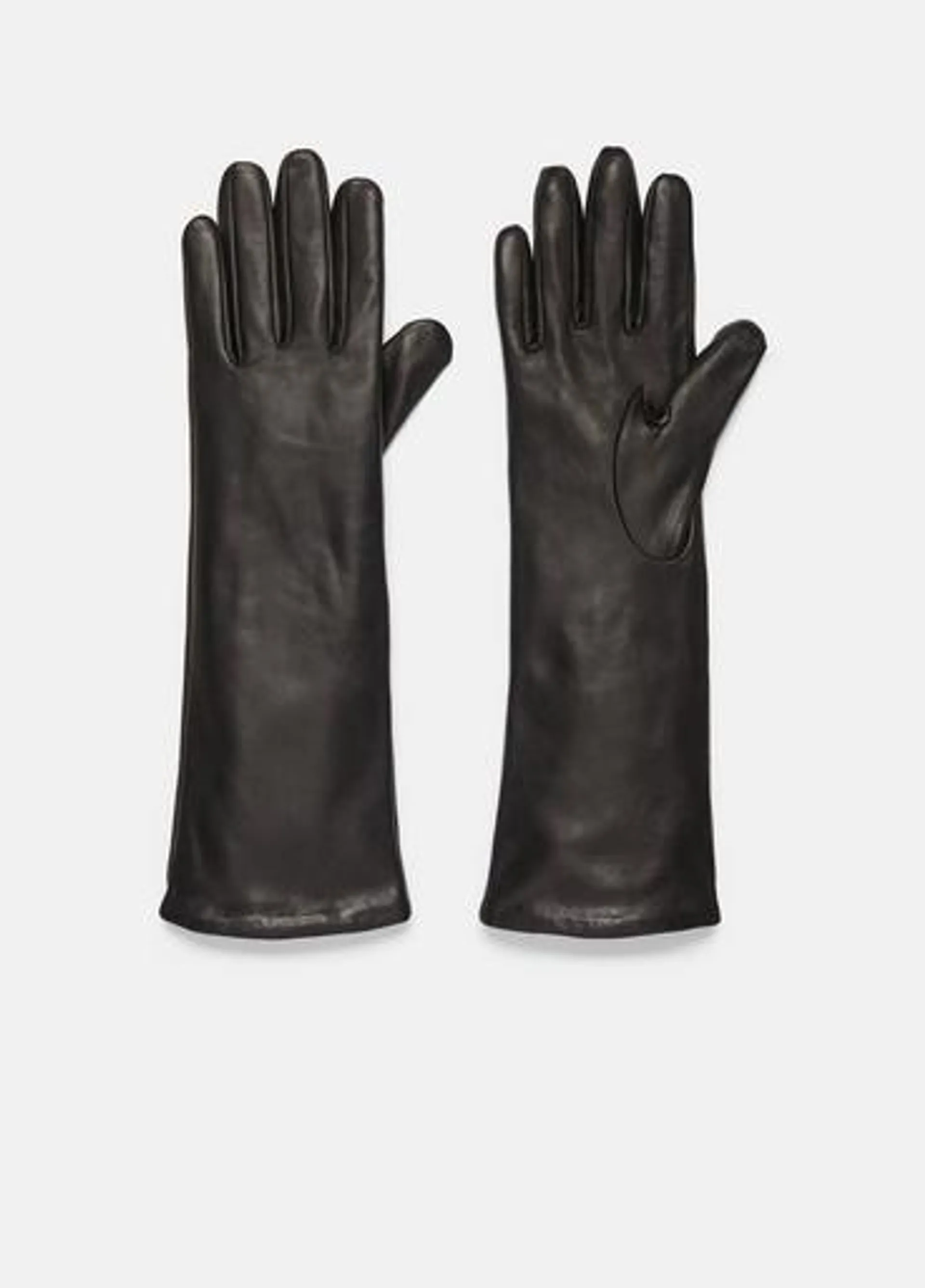 Cashmere-Lined Medium Leather Glove