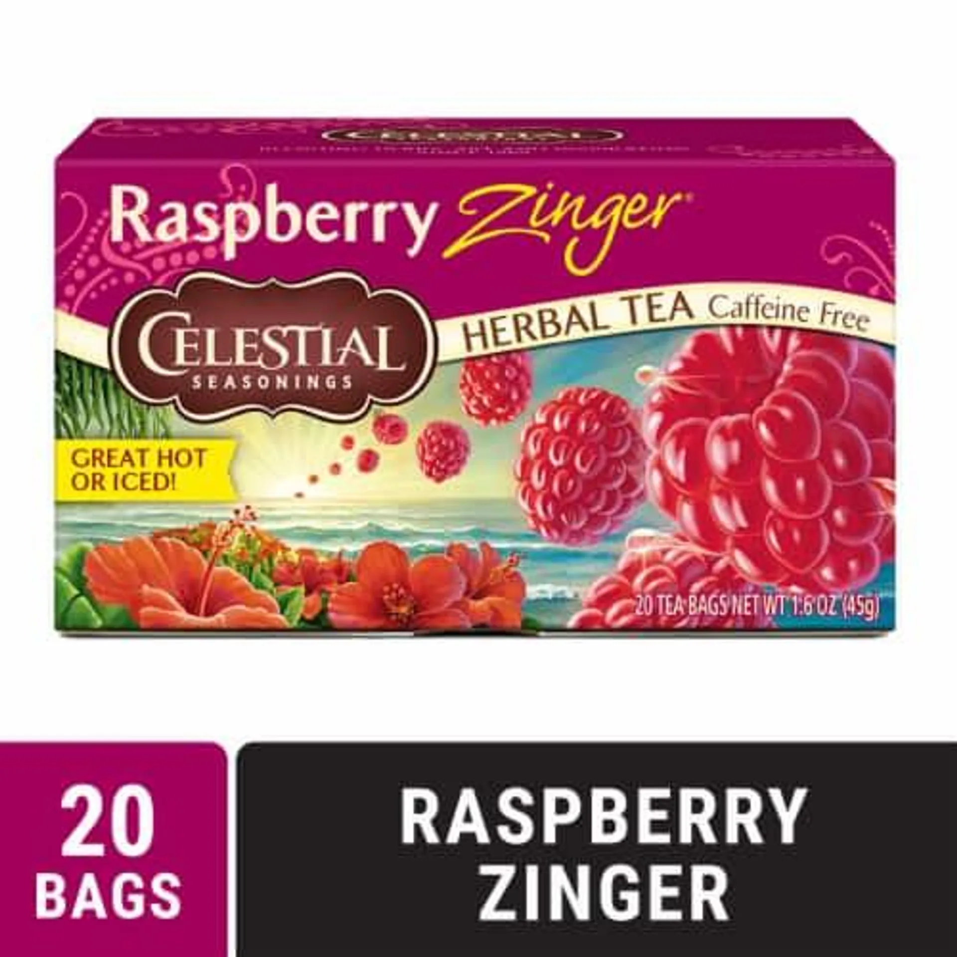 Celestial Seasonings Caffeine Free Raspberry Zinger Herbal Tea