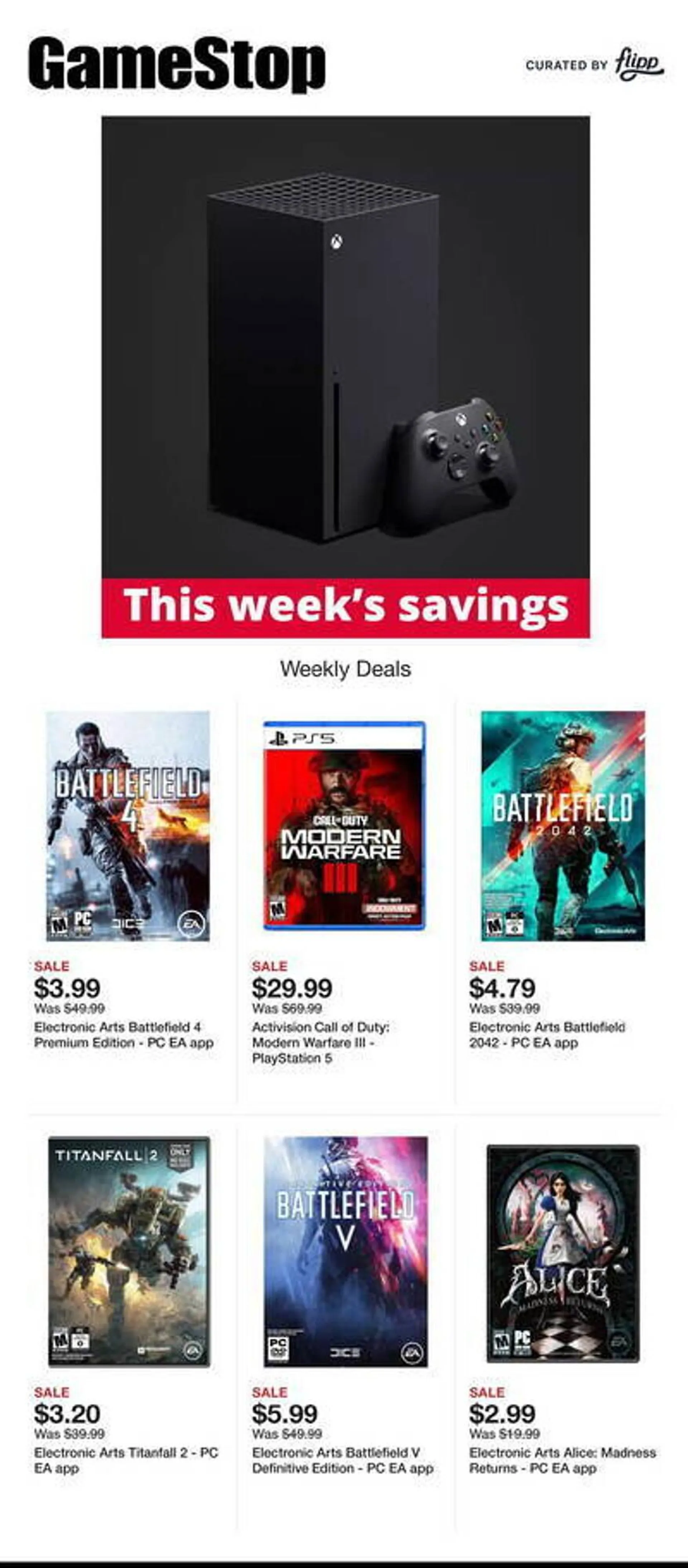 Game Stop Weekly Ad - 1