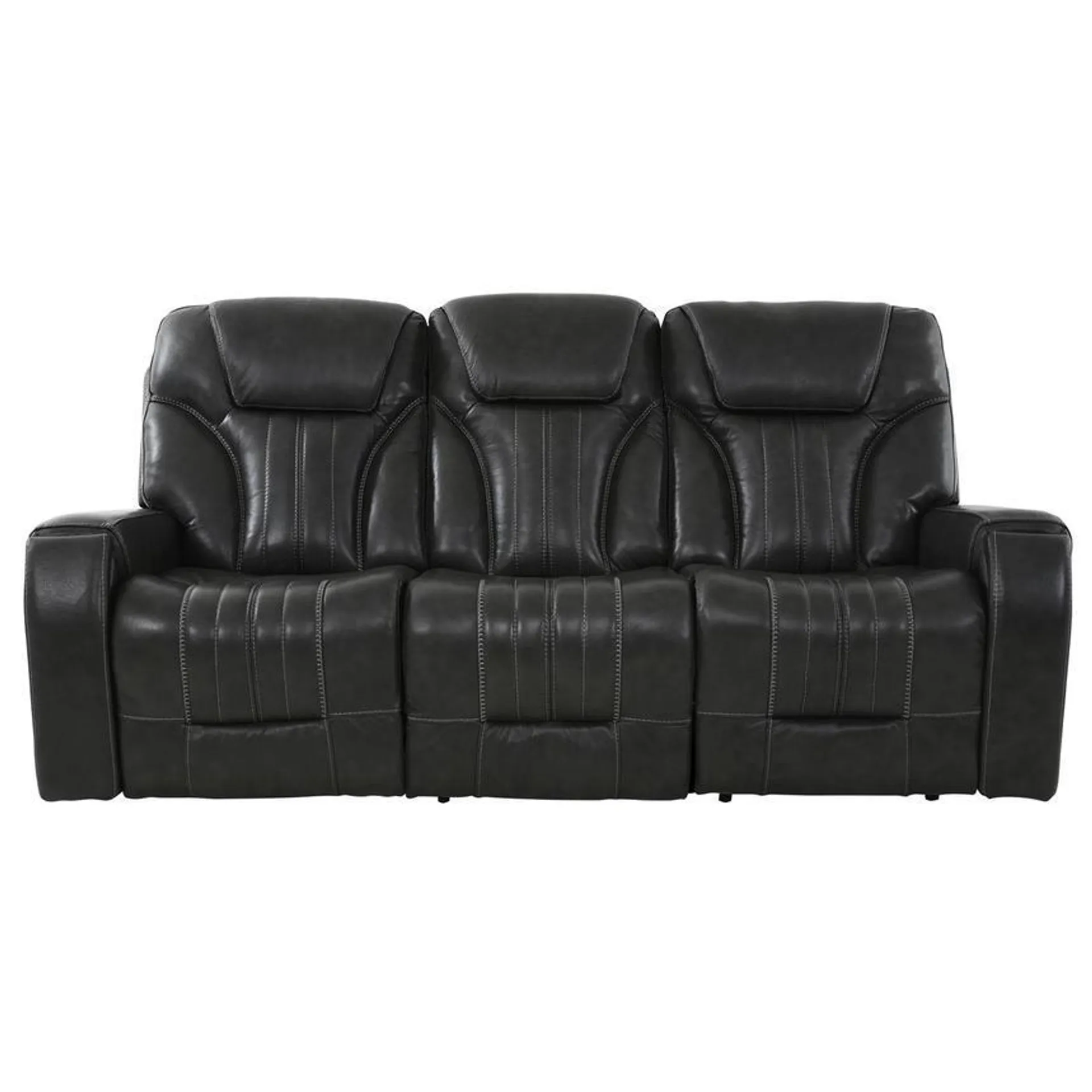 Bruce Power Reclining Leather Sofa