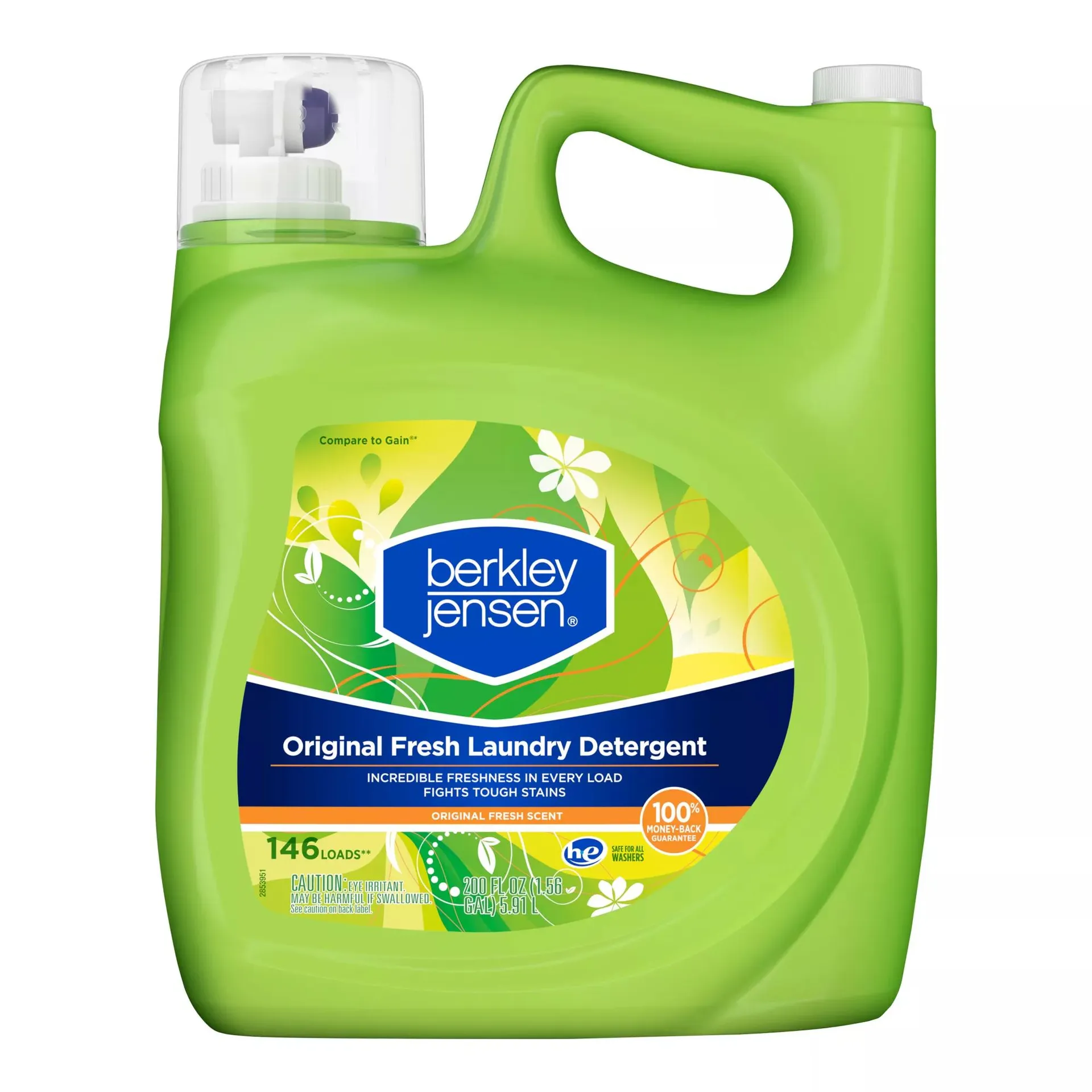 Berkley Jensen Liquid Laundry Detergent, Original Fresh Scent, 200 oz.