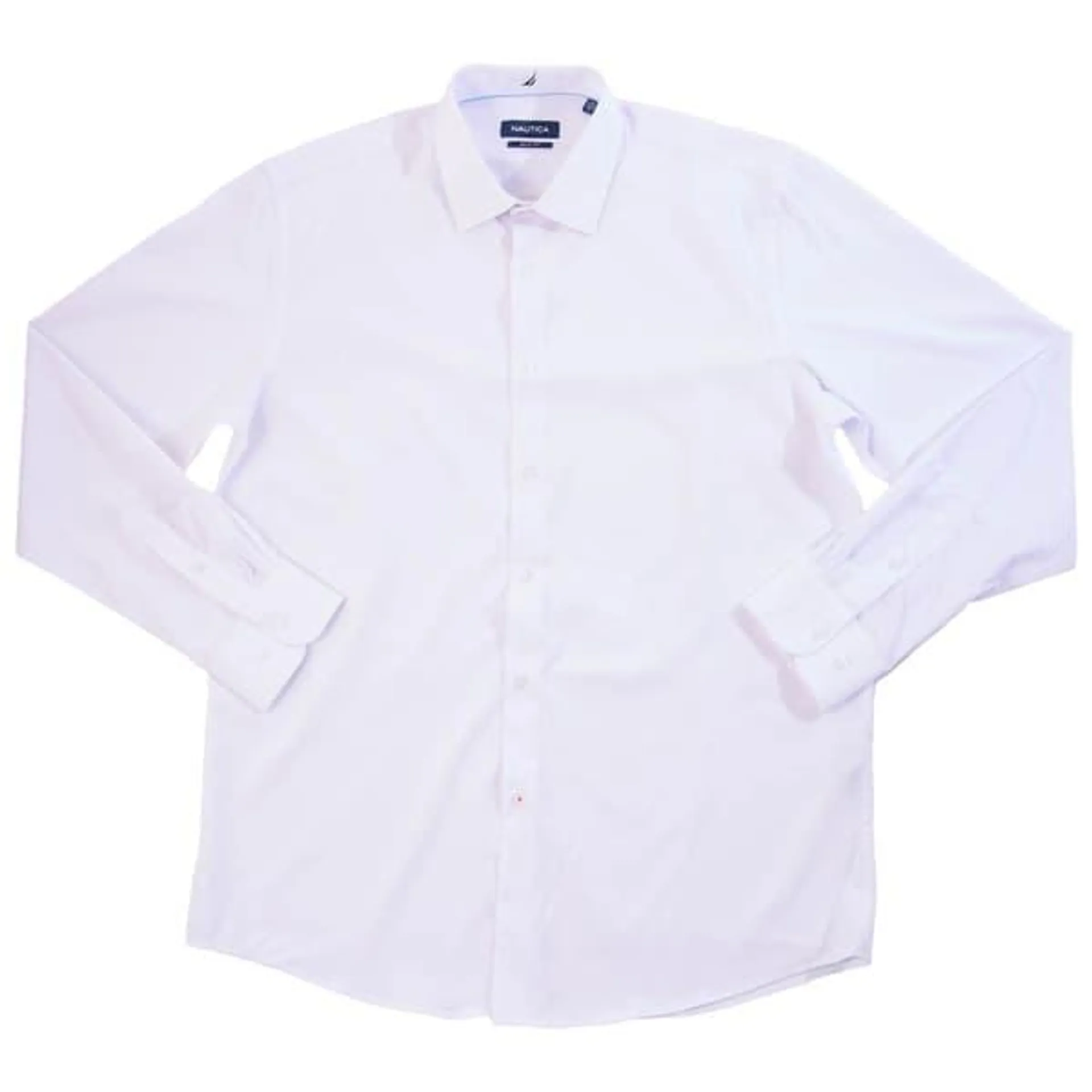 Mens Nautica Slim Fit Stretch Dress Shirt - White