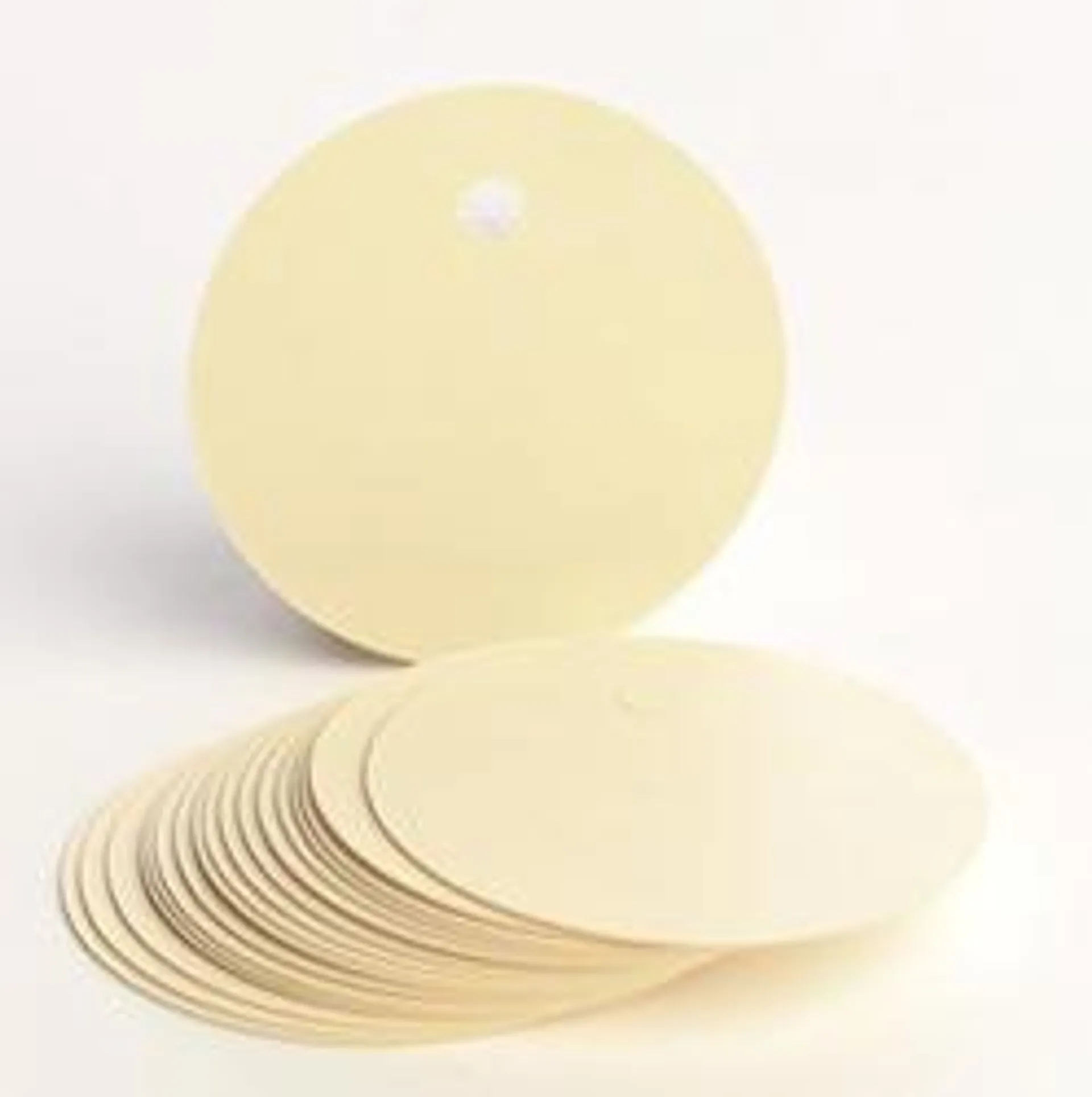 Blank Circle Paper Tags (Package of 20 pieces)