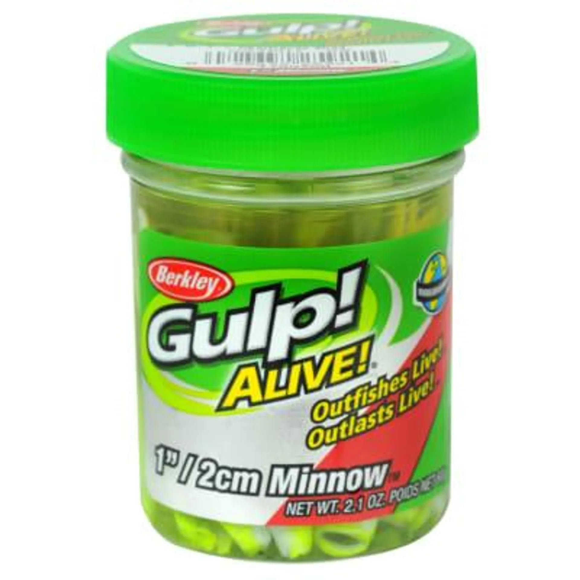 Berkley Gulp! Alive! Chartreuse Shad Minnow Bait