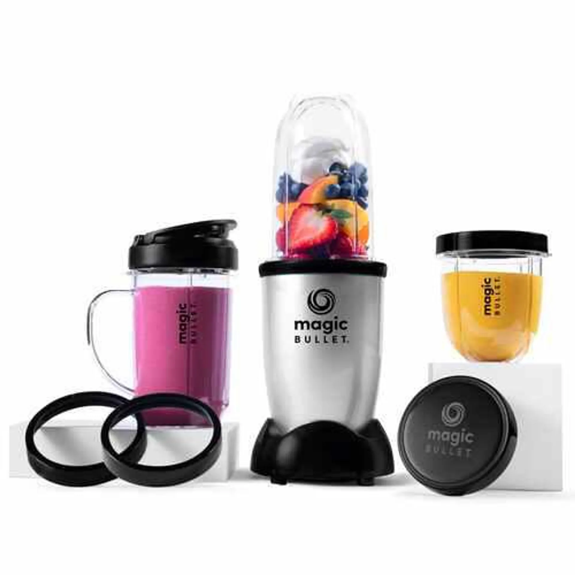 3-Speed Blender in Silver with Mixer System