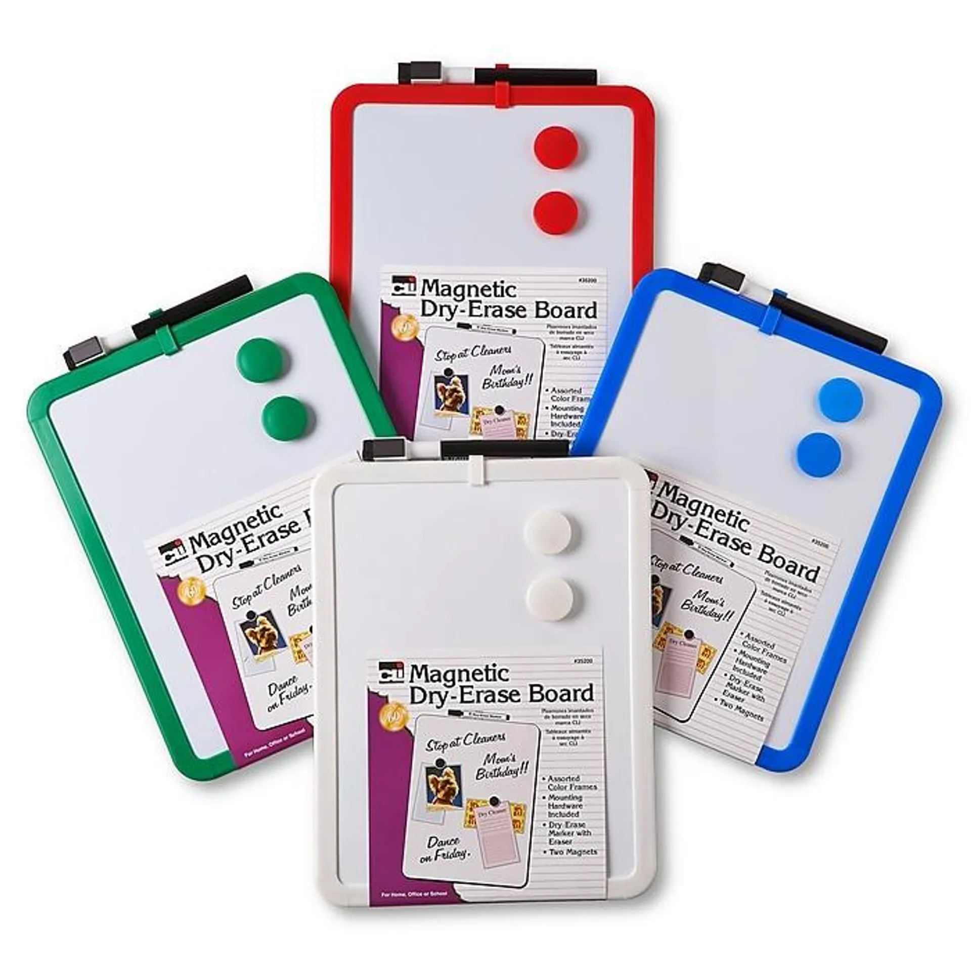 Charles Leonard Magnetic Dry Erase Board,