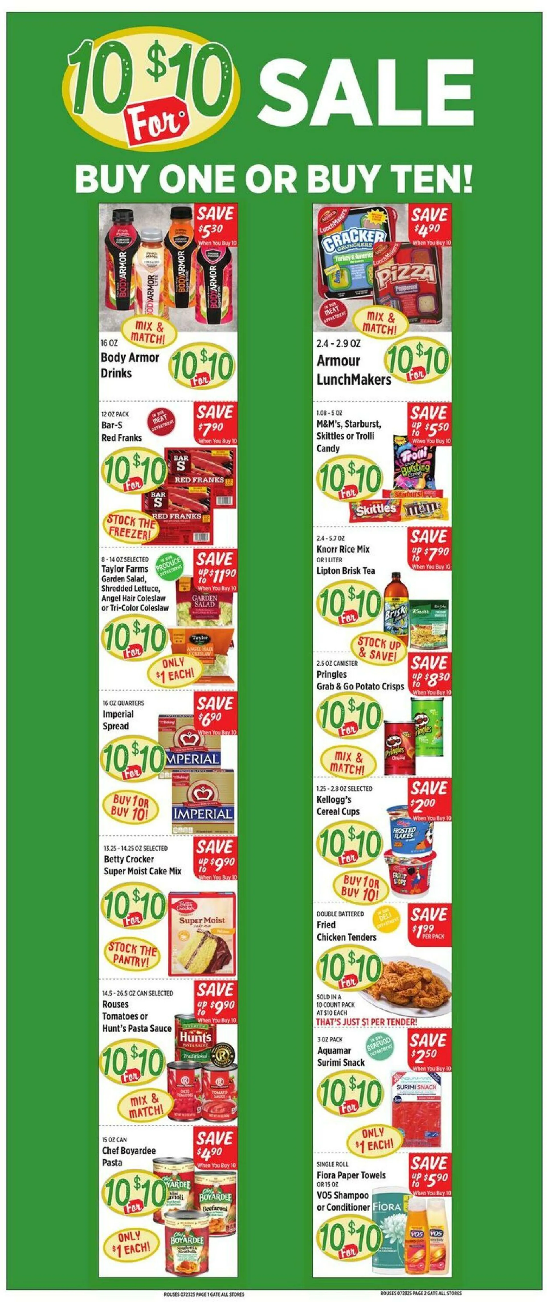 Weekly ad Rouses Current weekly ad from July 23 to July 30 2025 - Page 1
