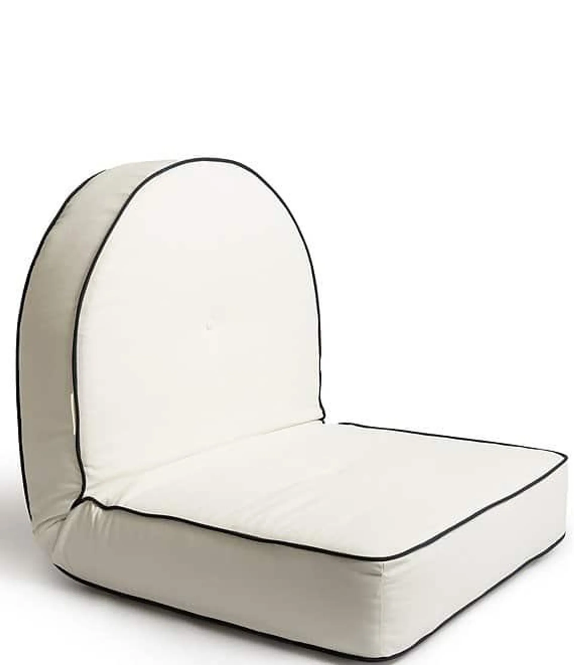 Solid Indoor/Outdoor Reclining Pillow Lounger