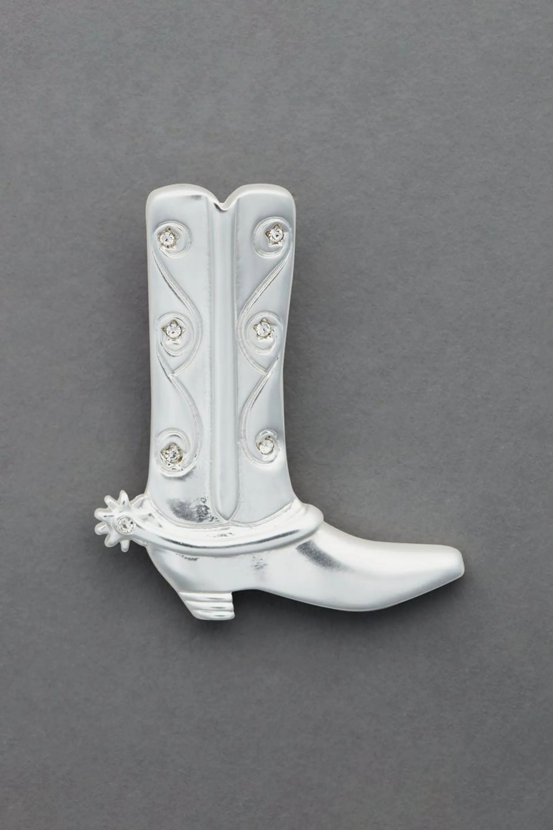 pave cowboy boot pin