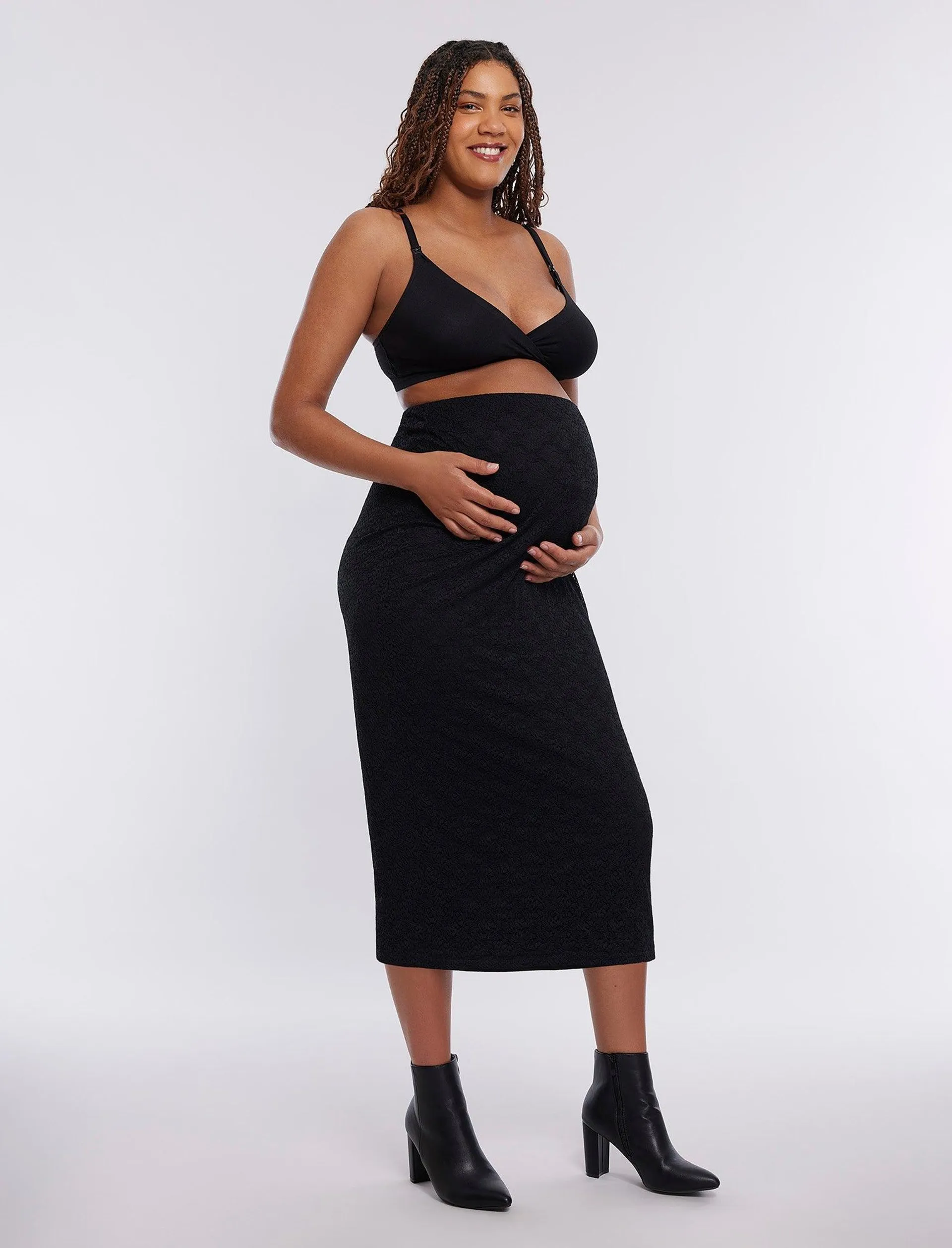 Bodycon Maxi Skirt in Lace