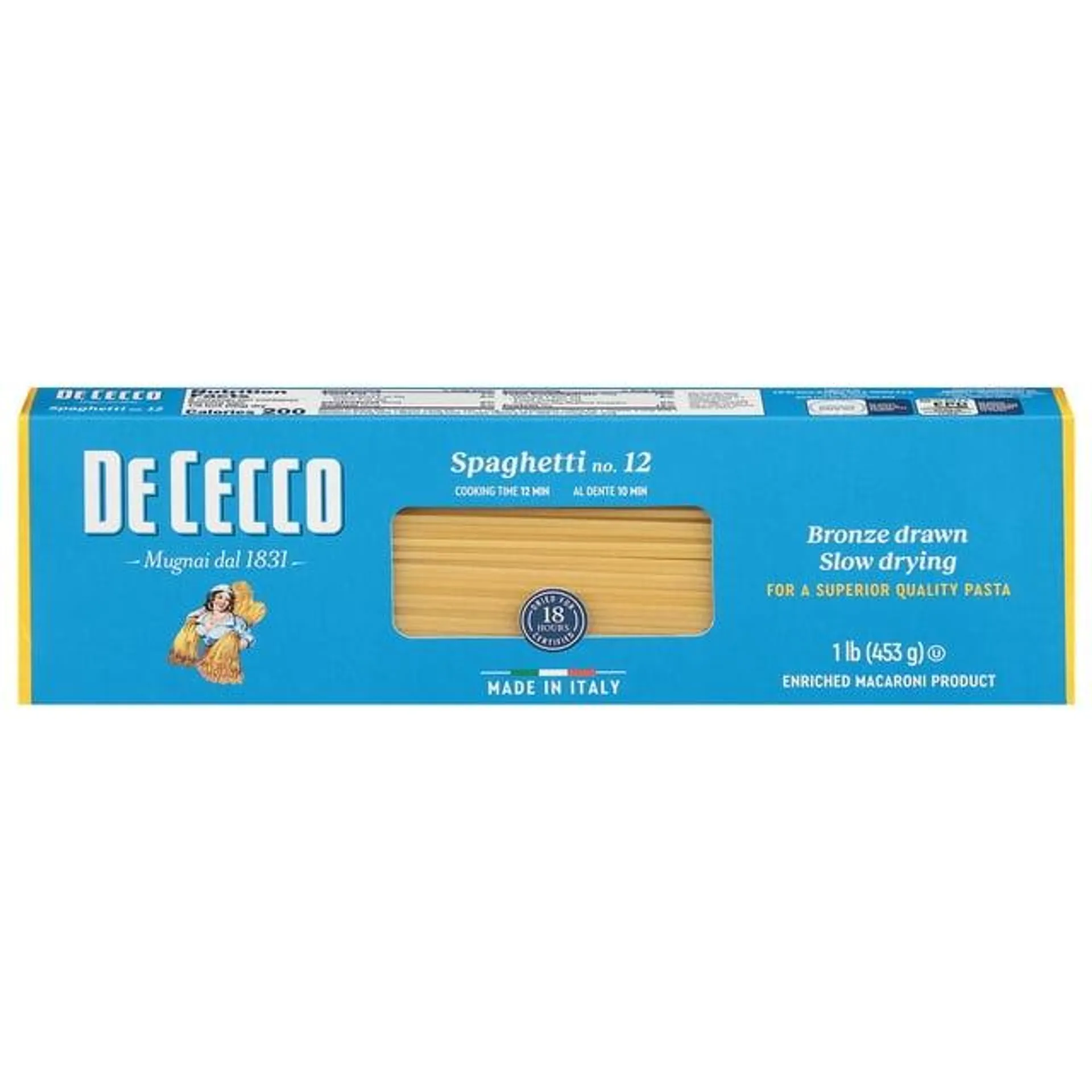 De Cecco Spaghetti no.12 Pasta, 16 oz