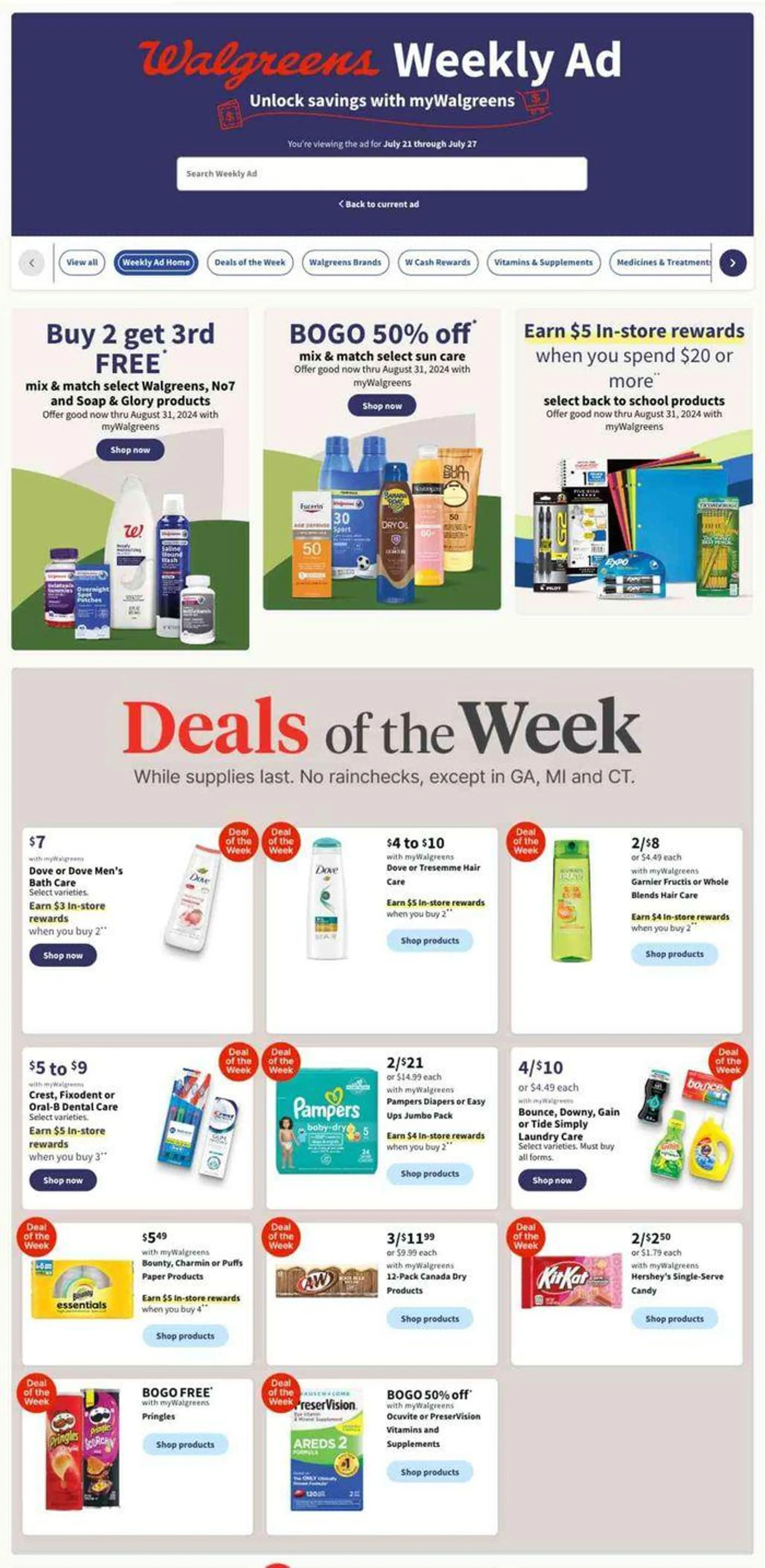 Weekly ad Top deals and discounts from July 21 to July 27 2024 - Page 1