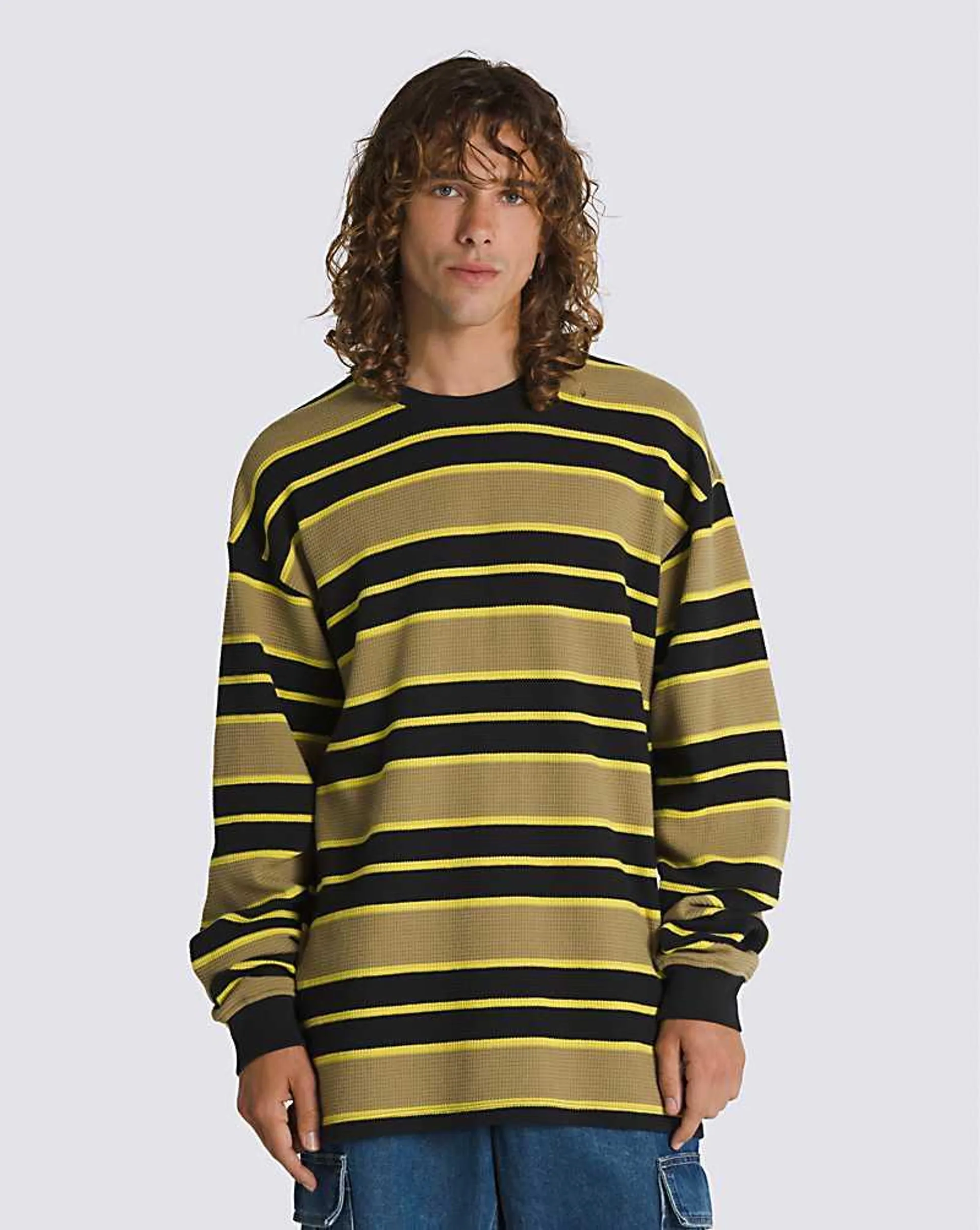 Patton Stripe Long Sleeve Knit Shirt