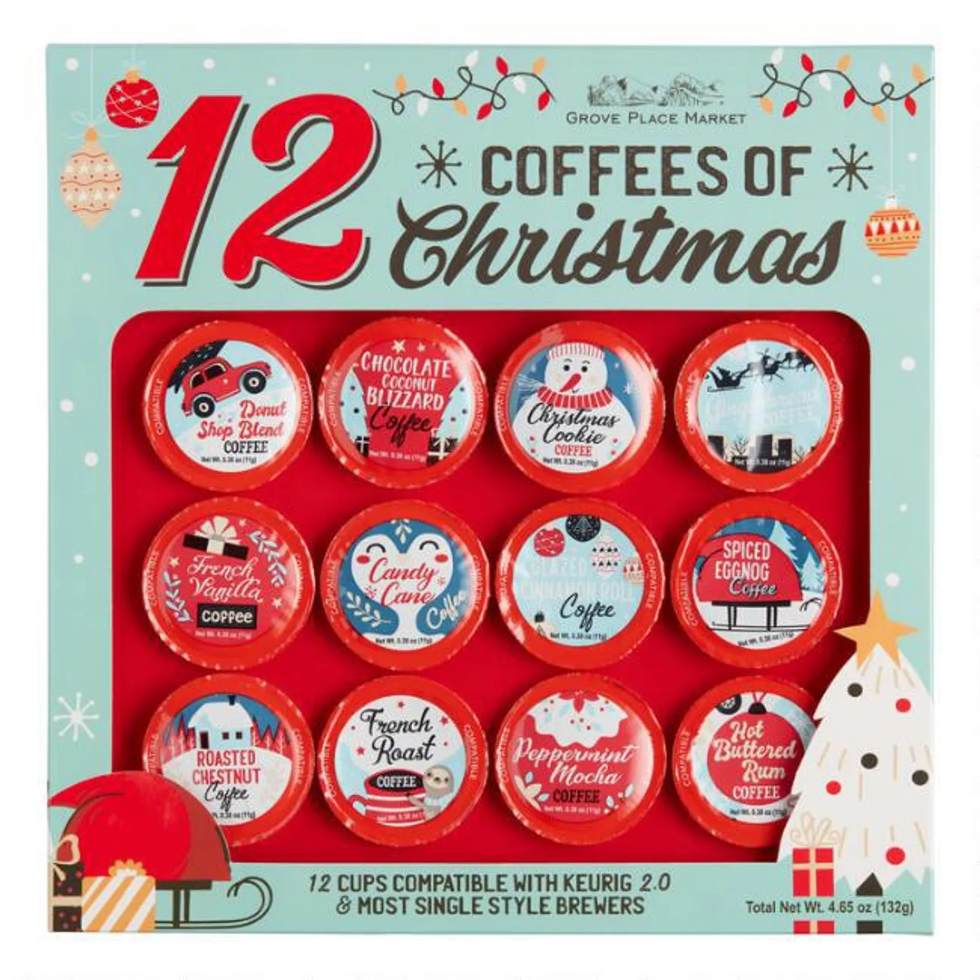 12 Coffees Of Christmas Coffee Pods 12 Count