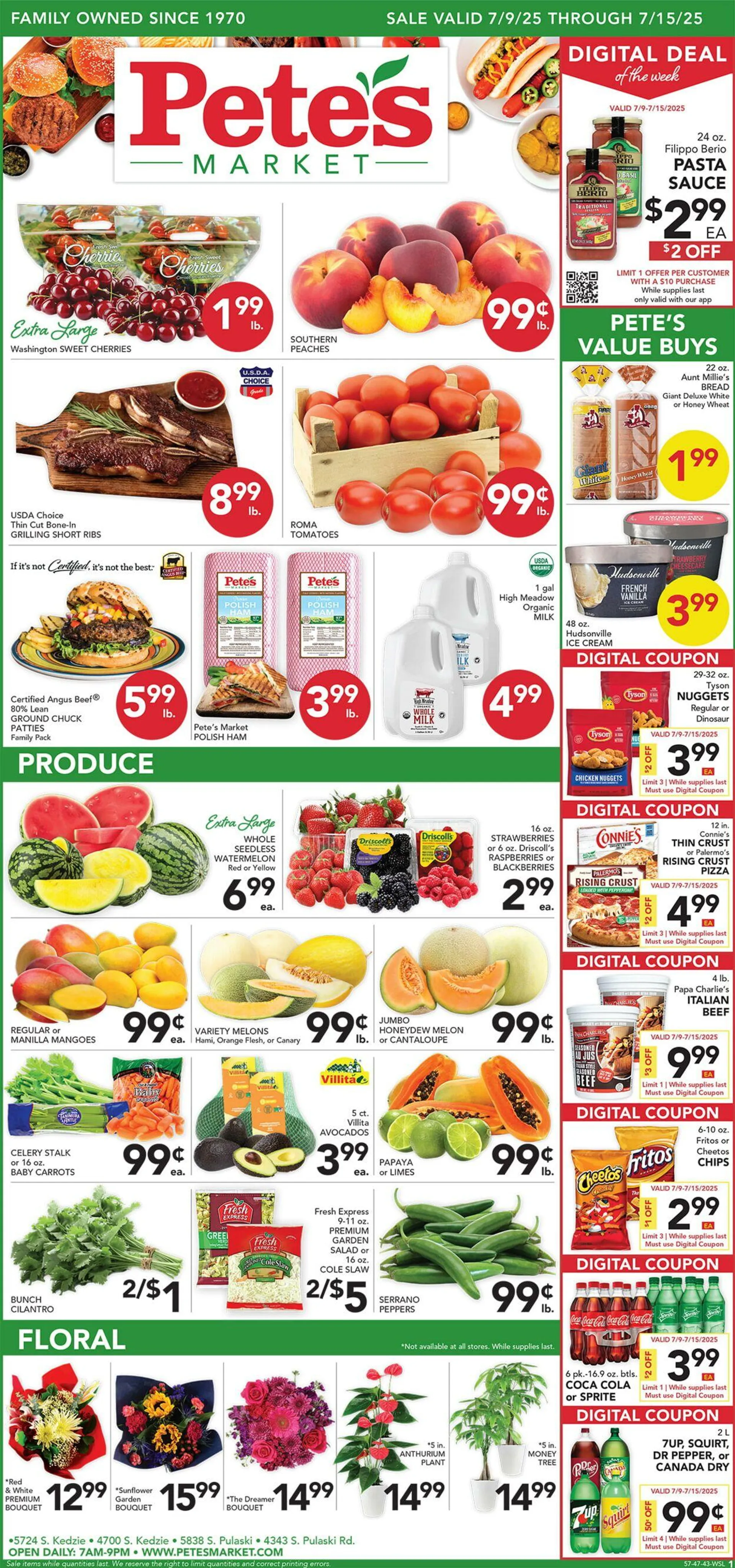 Weekly ad Pete's Fresh Market Current weekly ad from July 2 to July 8 2025 - Page 1