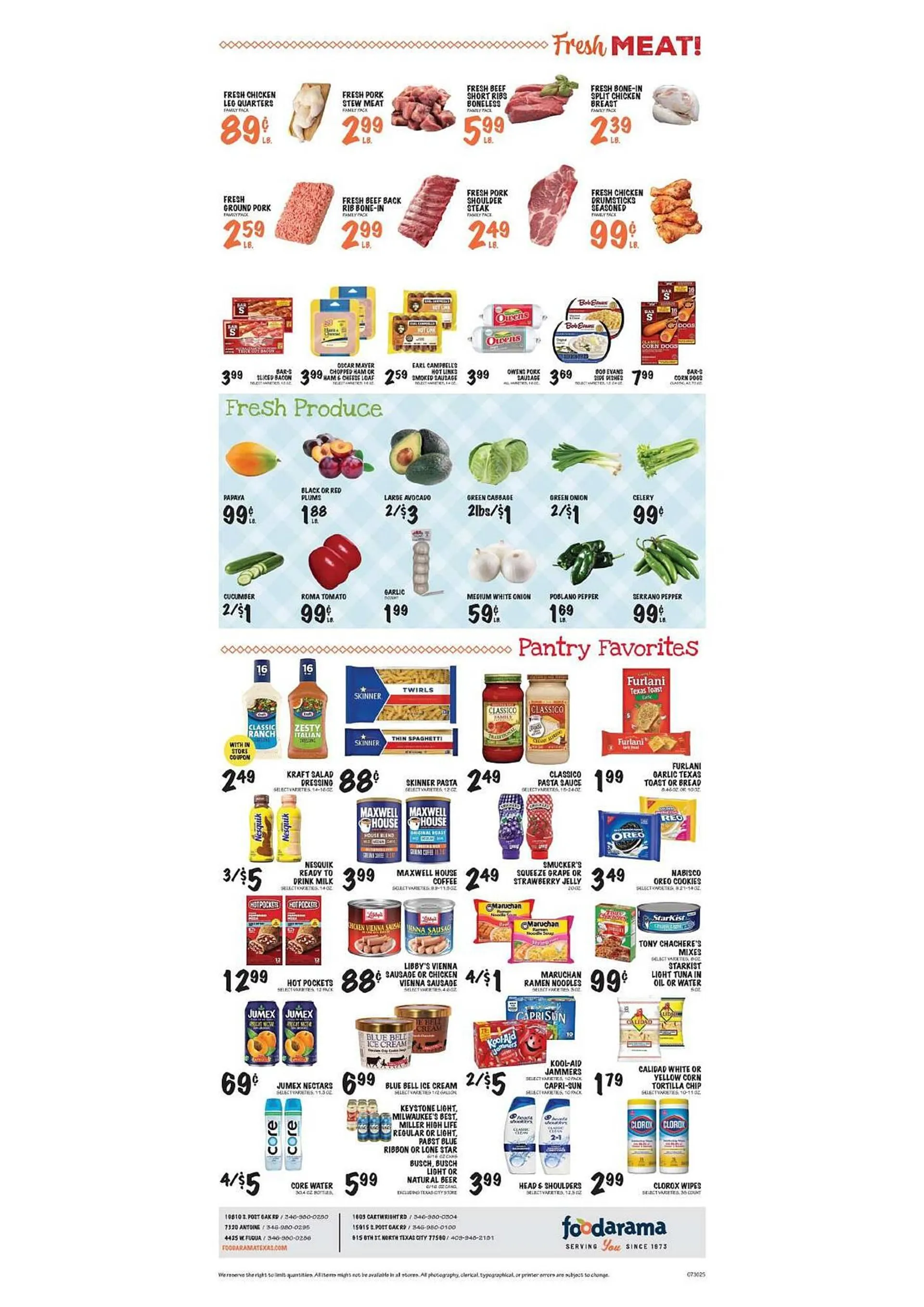 Weekly ad Foodarama Weekly Ad from August 1 to August 5 2025 - Page 1