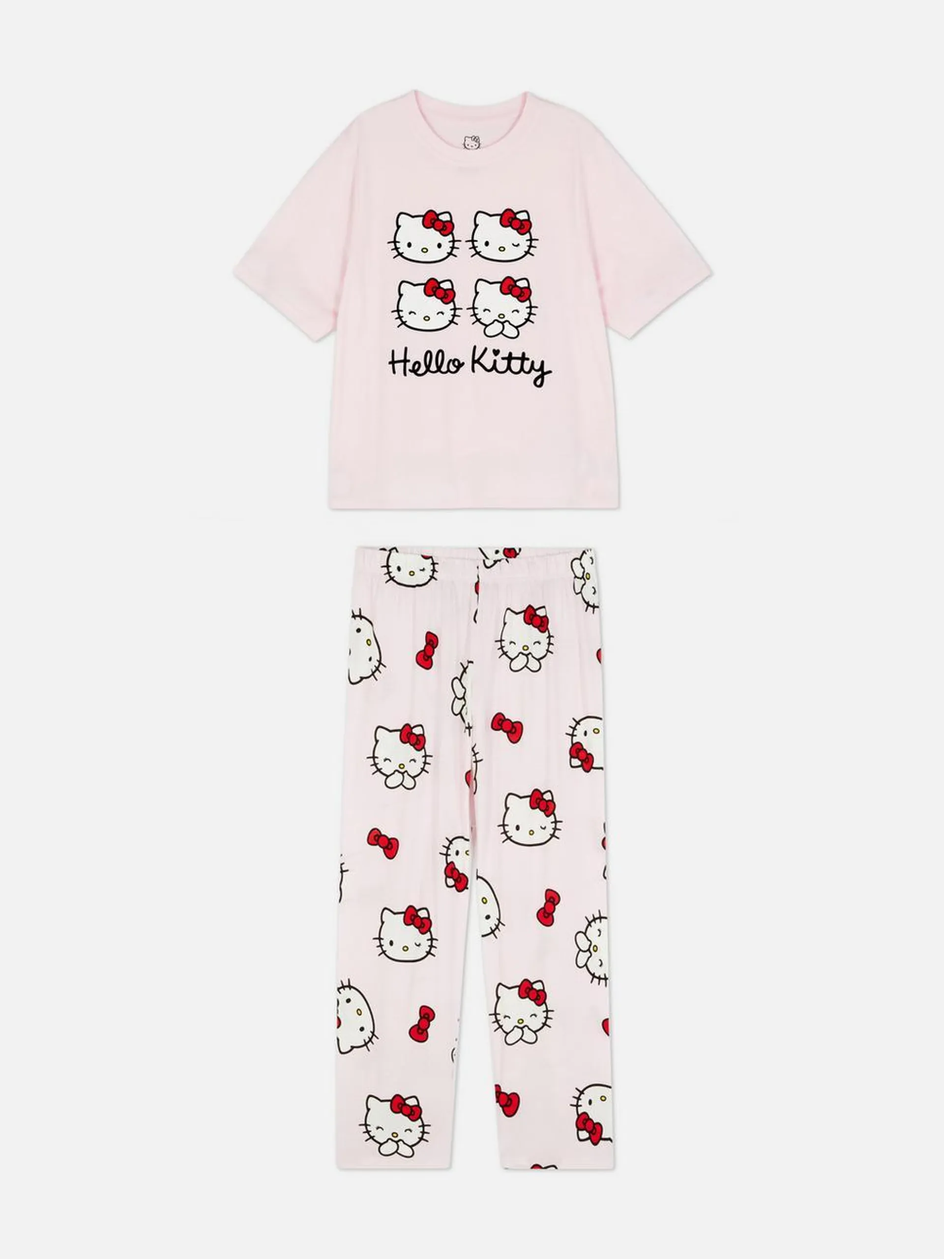 Hello Kitty T-shirt and Joggers Pyjama Set