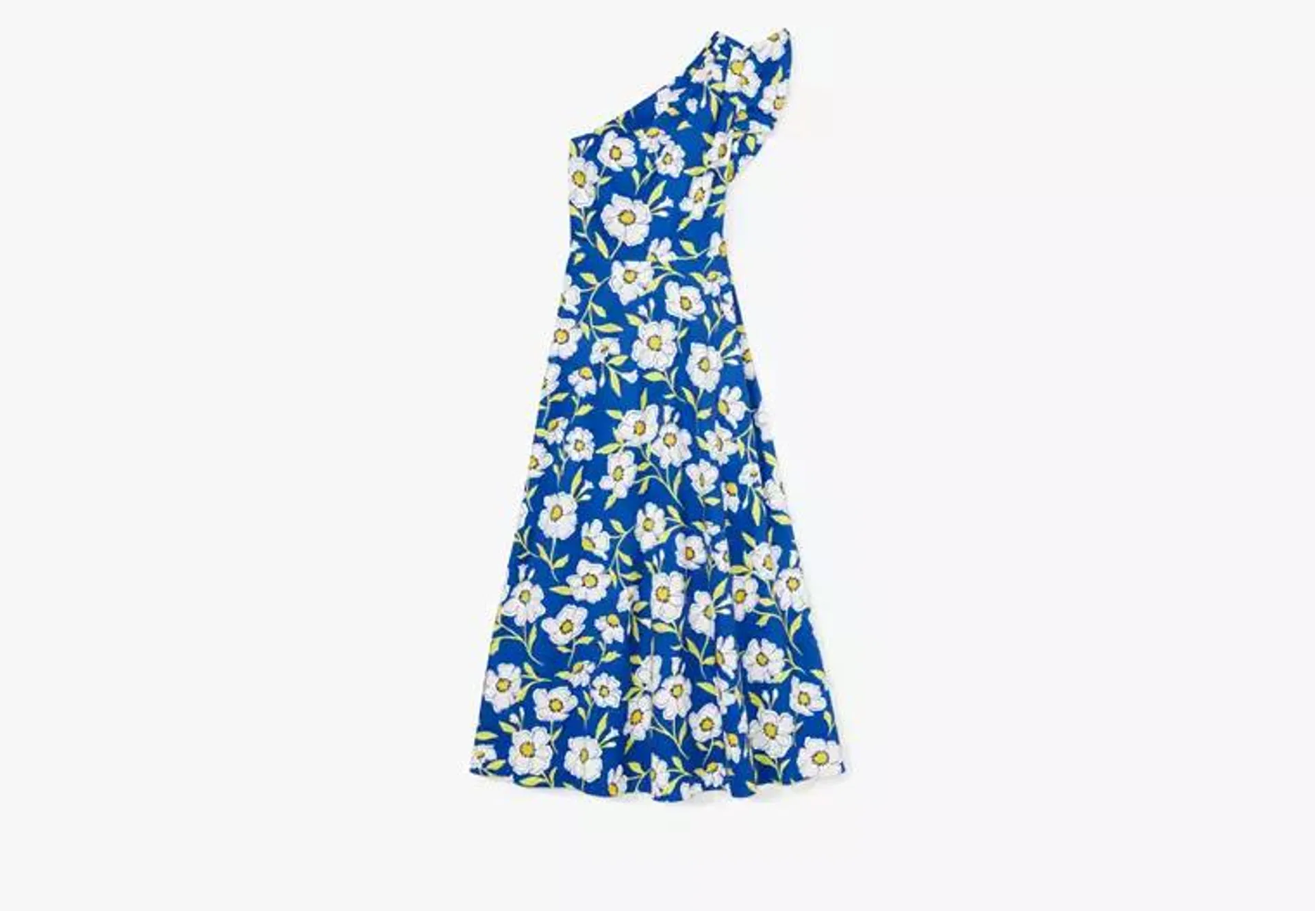 Sunshine Floral One-shoulder Dress