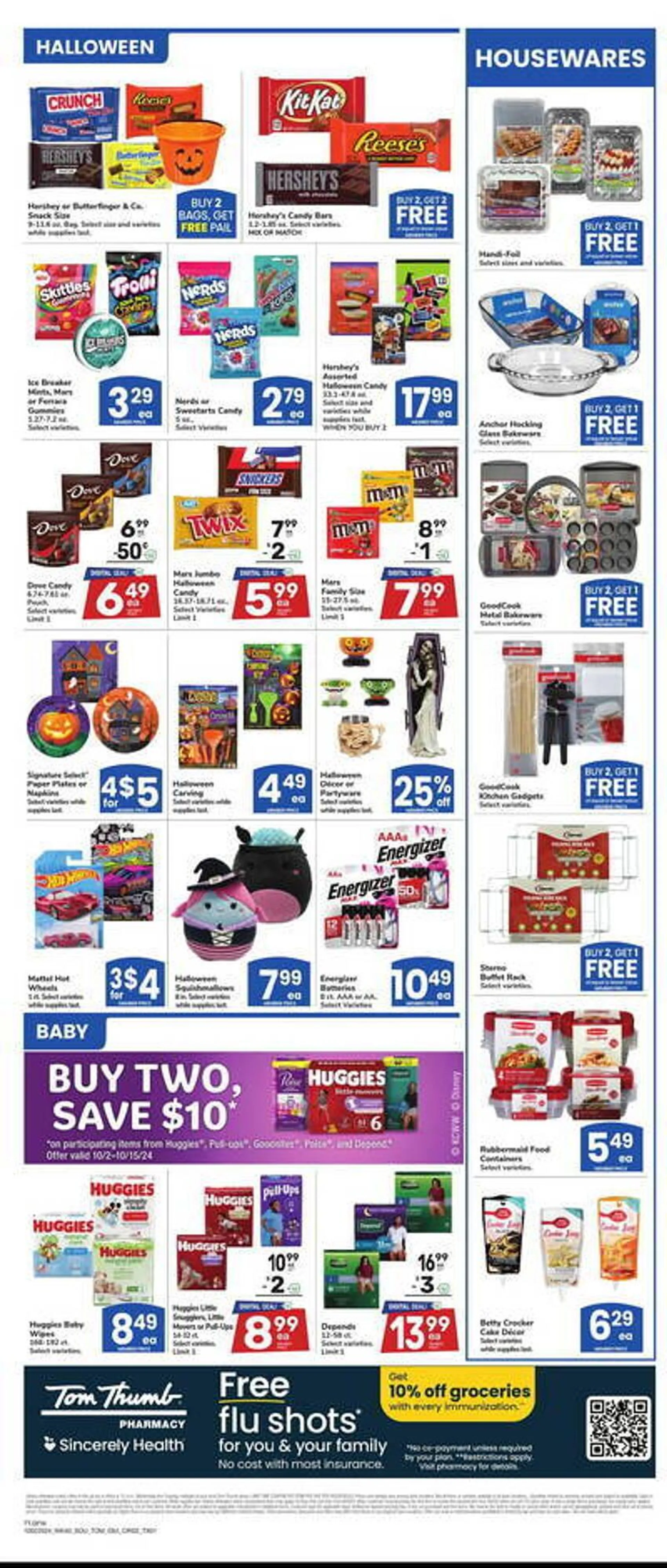 Weekly ad Tom Thumb Weekly Ad from October 2 to October 8 2024 - Page 5