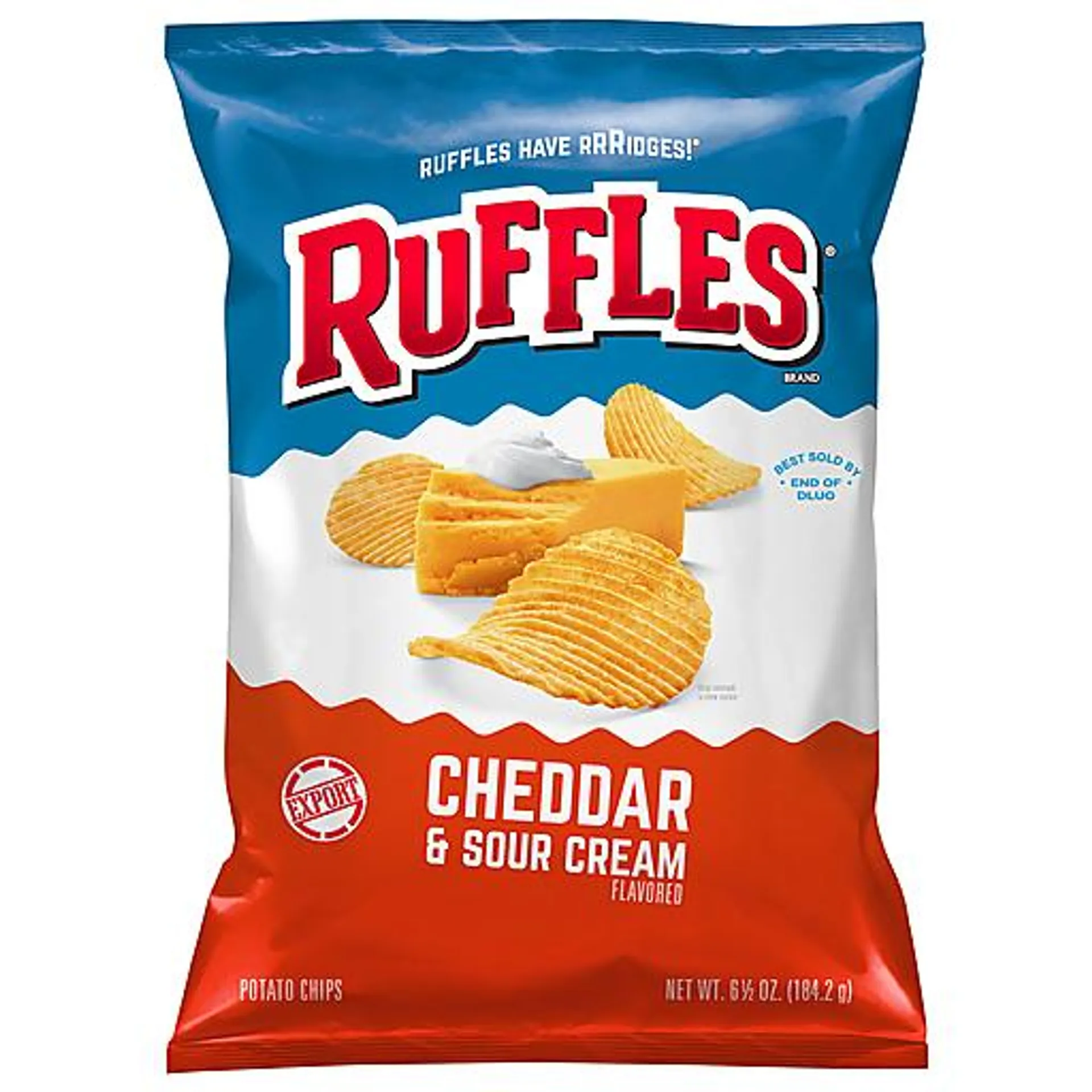 Ruffles Cheddar & Sour Cream Potato Chips 6.5 oz bag