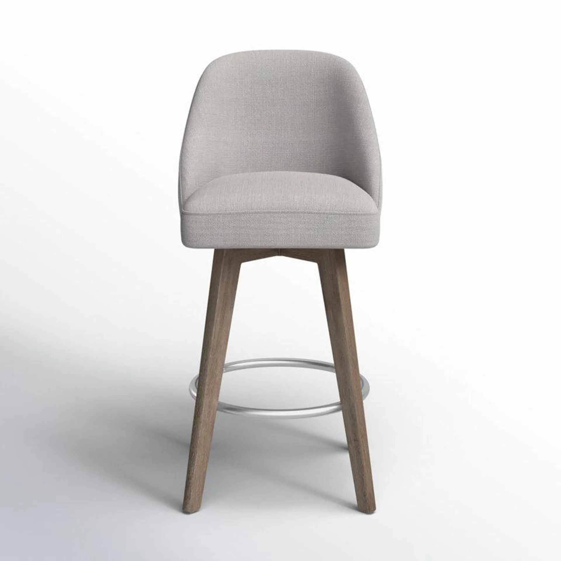 Gray Radcliffe Swivel Stool