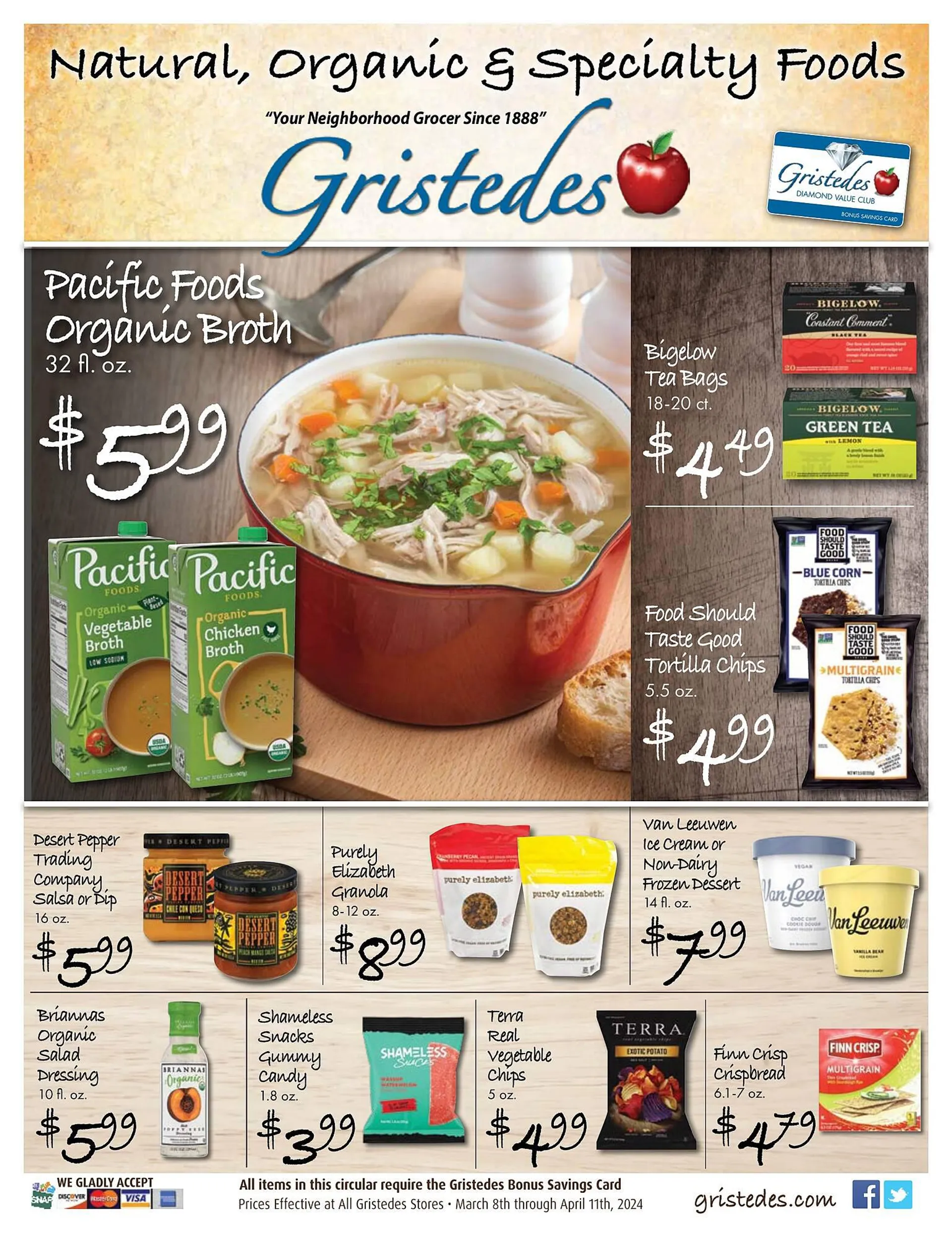 Weekly ad Gristedes Weekly Ad from March 8 to April 11 2024 - Page 1