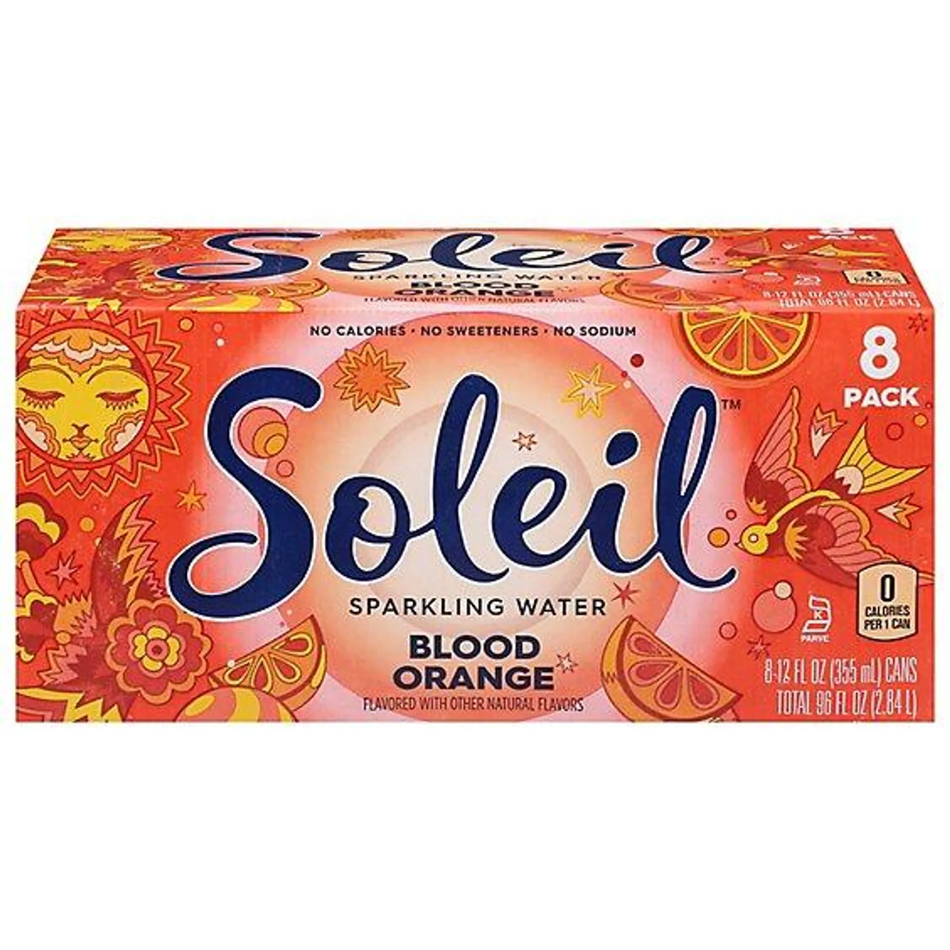 Soleil Sparkling Water Blood Orange - 8-12 Fl. Oz.