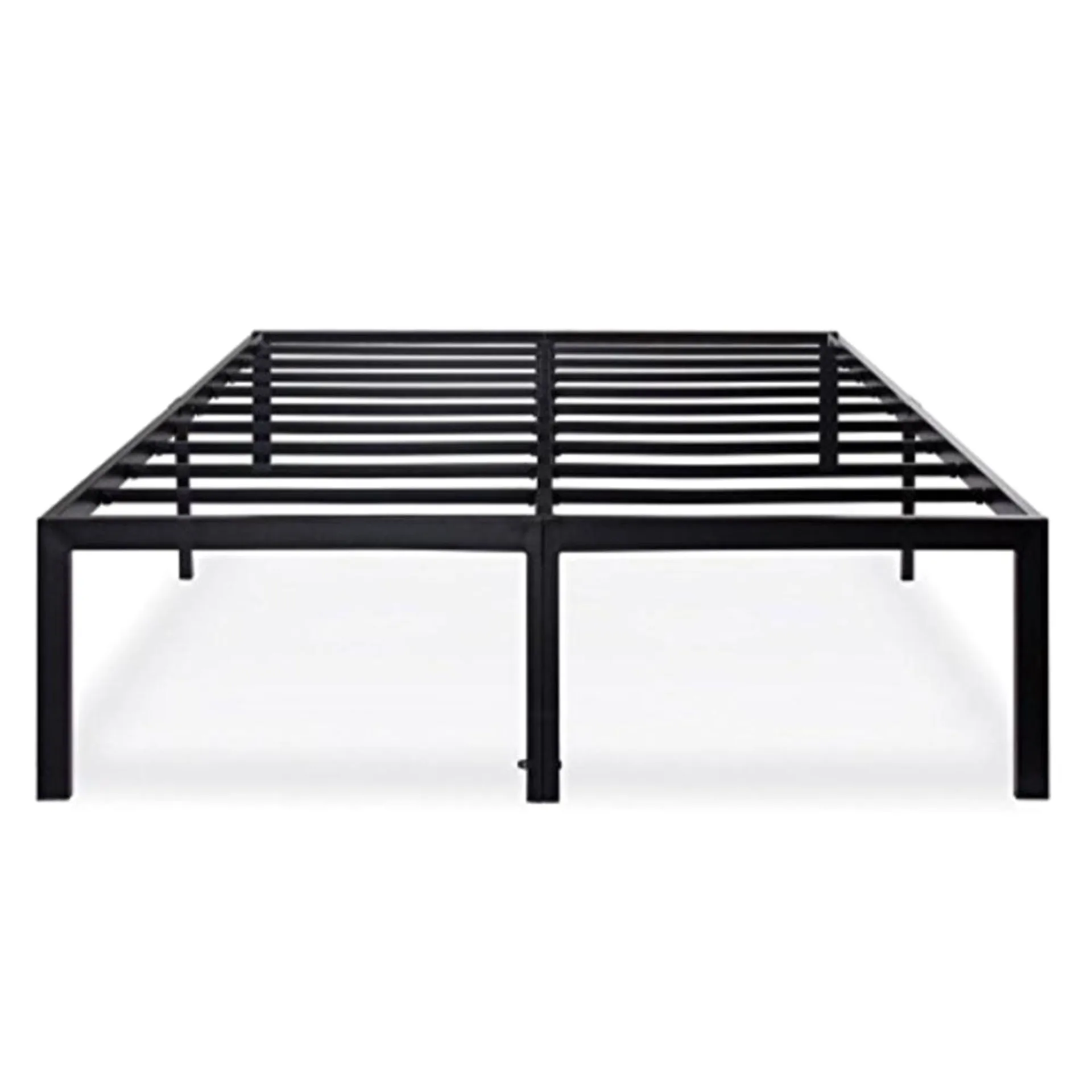 Olee Sleep Queen 18" Heavy Duty Steel Slat Bed Frame - Black