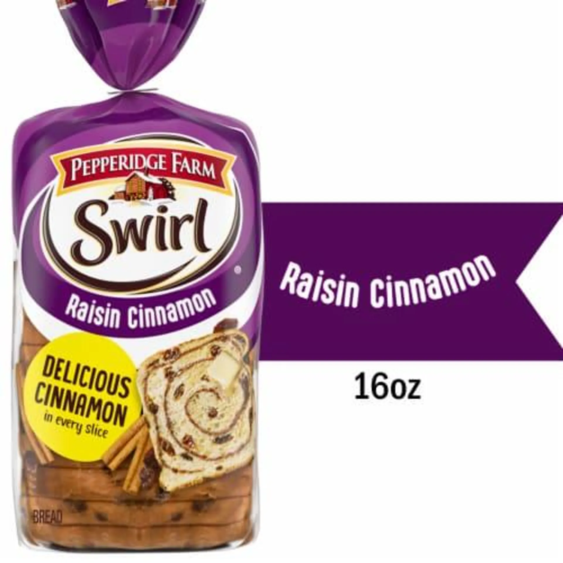 Pepperidge Farm Swirl Raisin Cinnamon Breakfast Bread