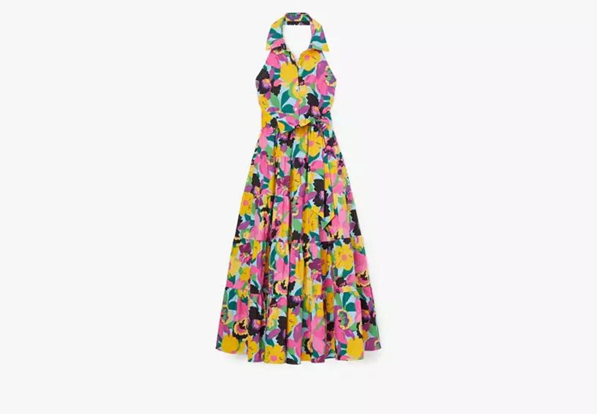 Orchid Bloom Halter Dress