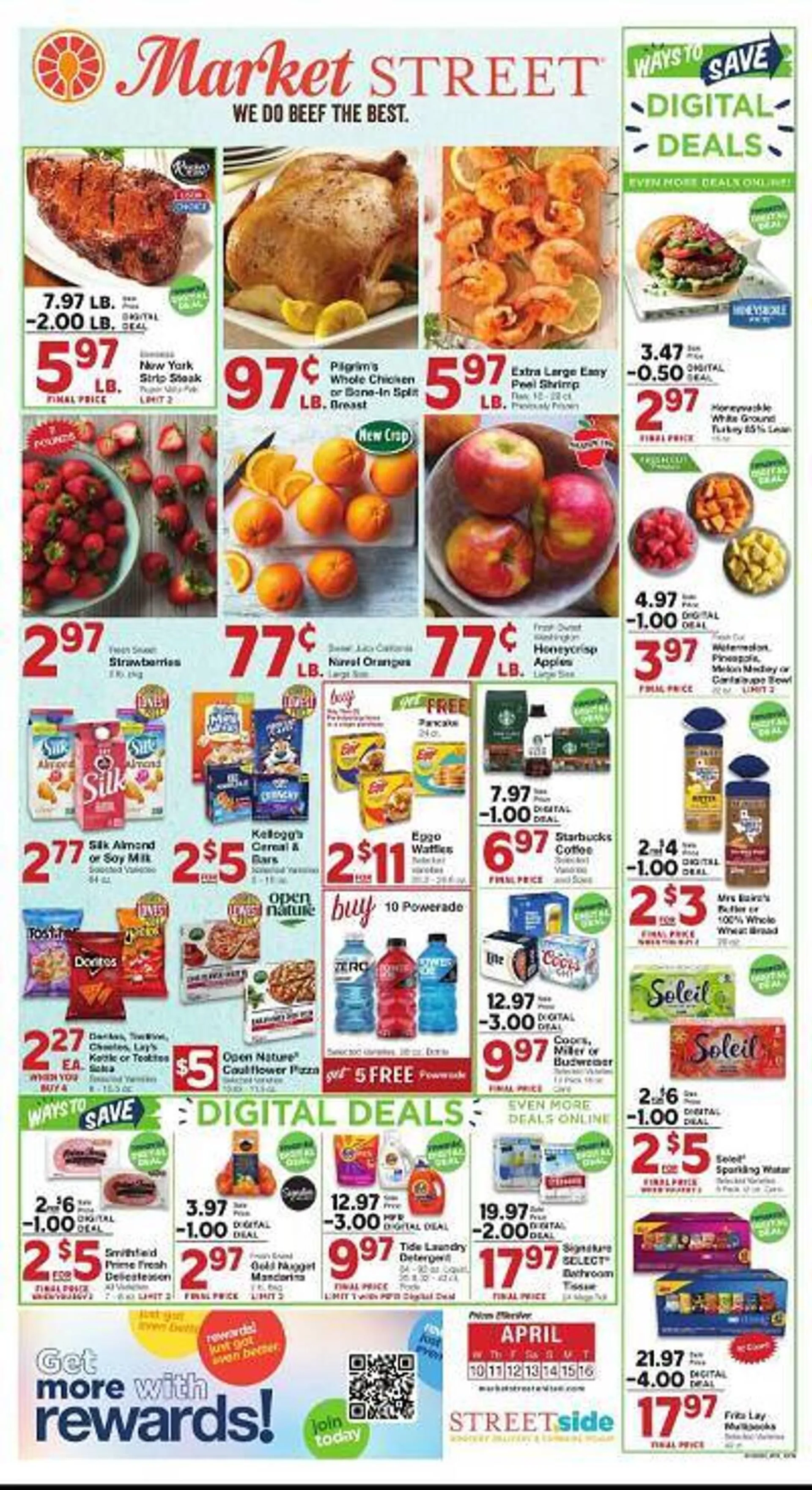Weekly ad Market Street Weekly Ad from April 10 to April 16 2024 - Page 1
