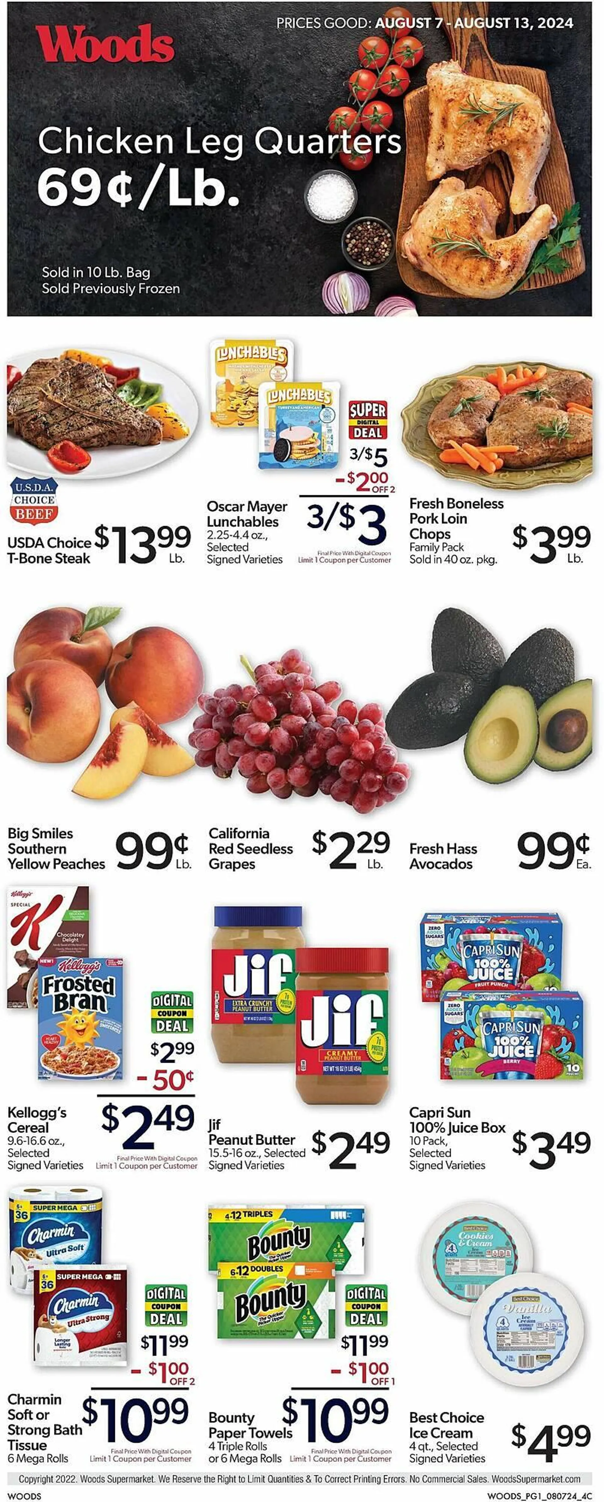 Woods Supermarket Weekly Ad - 1