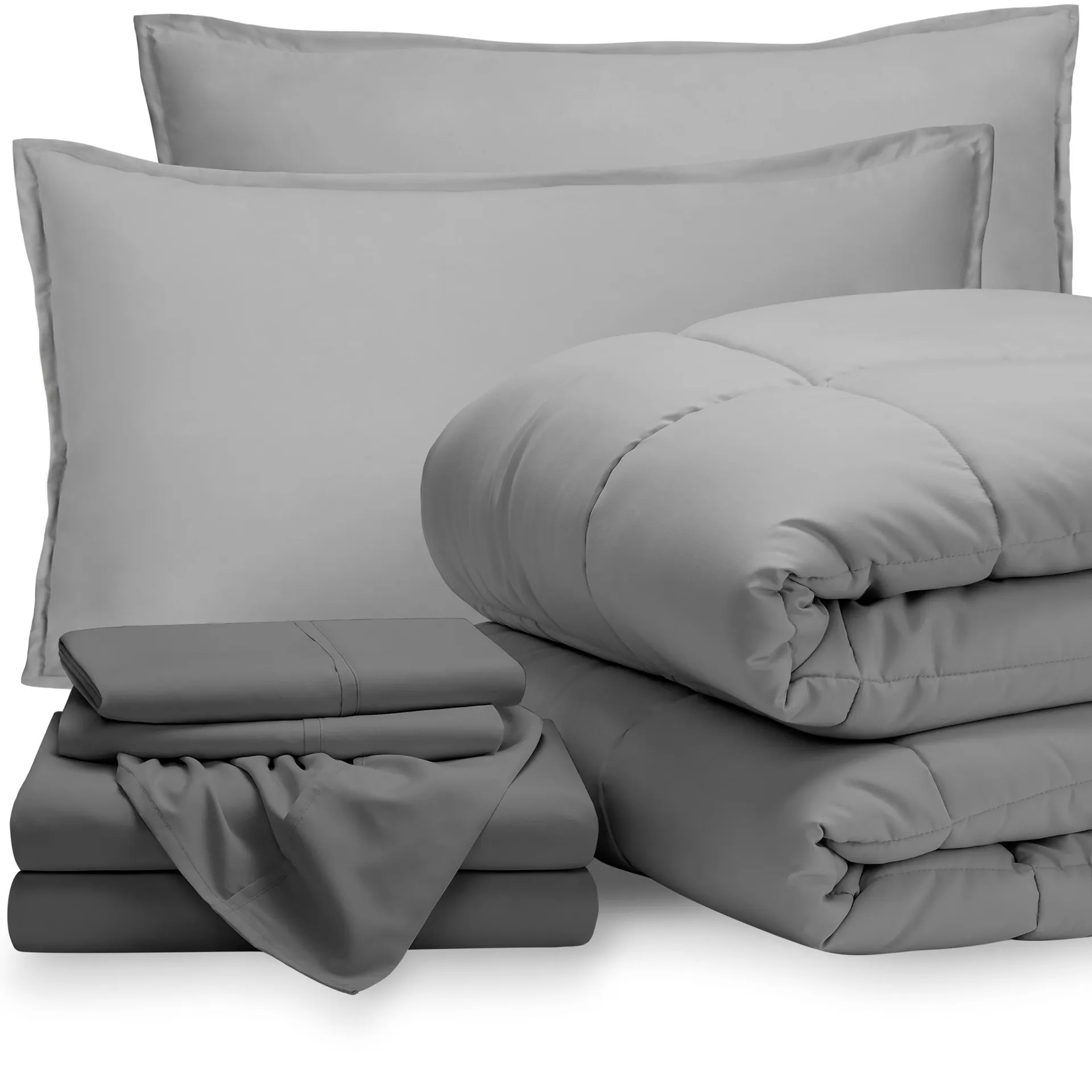 Bare Home Bedding Set - Comforter & Sheet Set - Goose Down Alternative - Ultra-Soft 1800 Premium - Hypoallergenic - Breathable