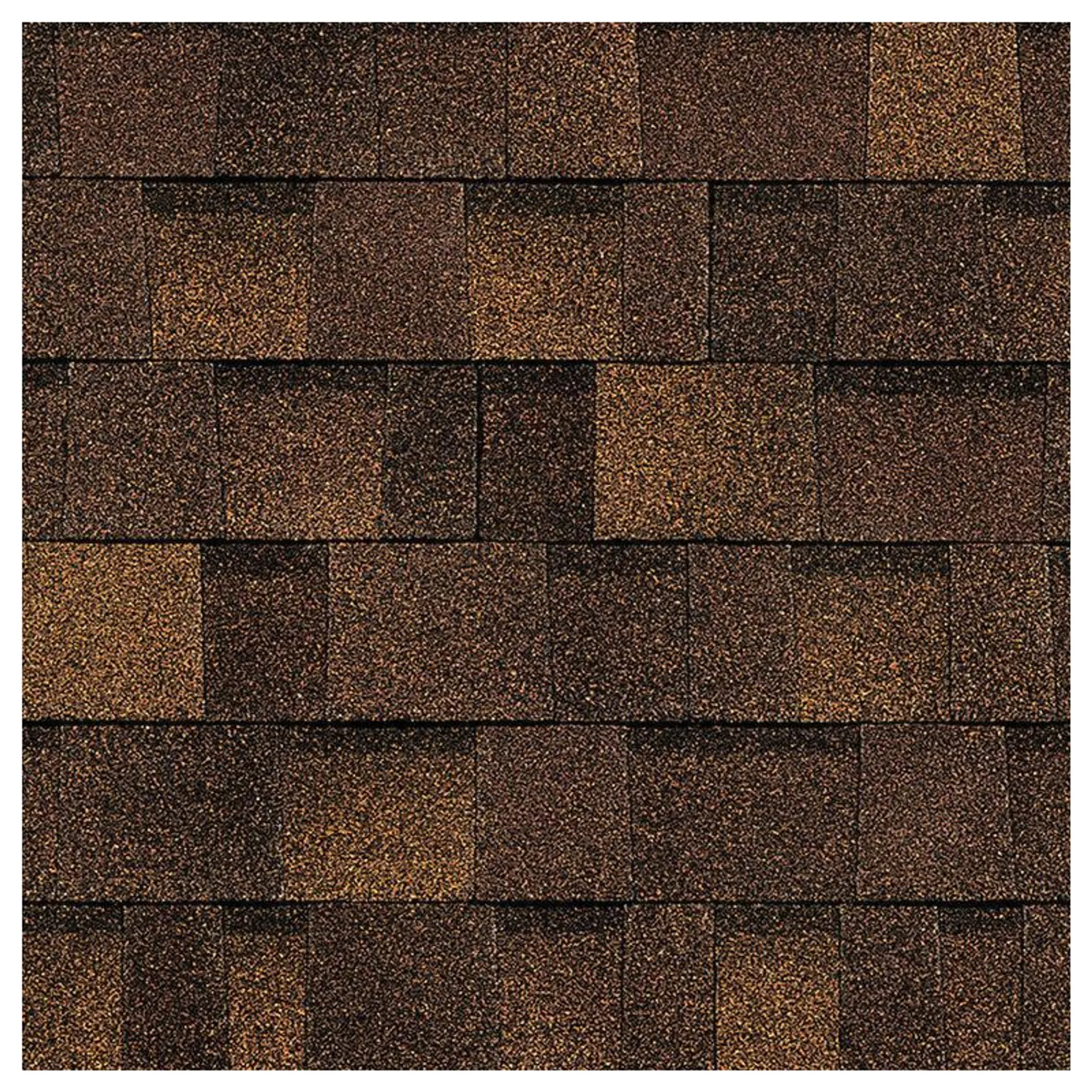 Oakridge Series HK23 Laminate Architectural Shingle, 39-3/8 in L, 13-1/4 in W, Asphalt, Brownwood