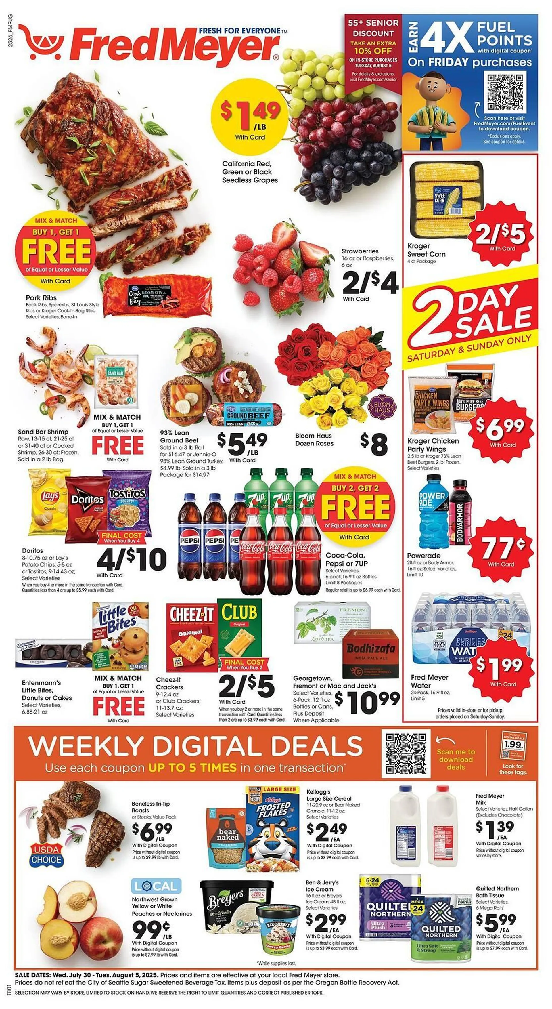 Weekly ad Fred Meyer Weekly Ad from July 30 to August 5 2025 - Page 1