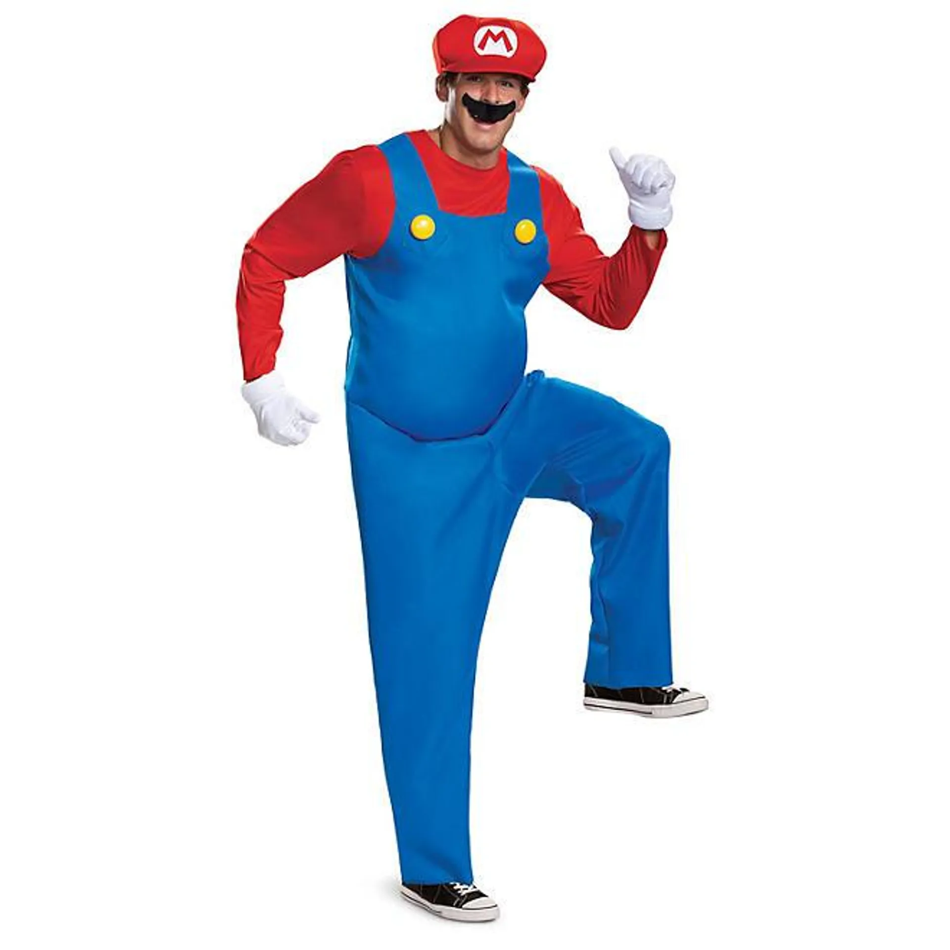 Mario Deluxe Halloween Adult Costume (Assorted Sizes)