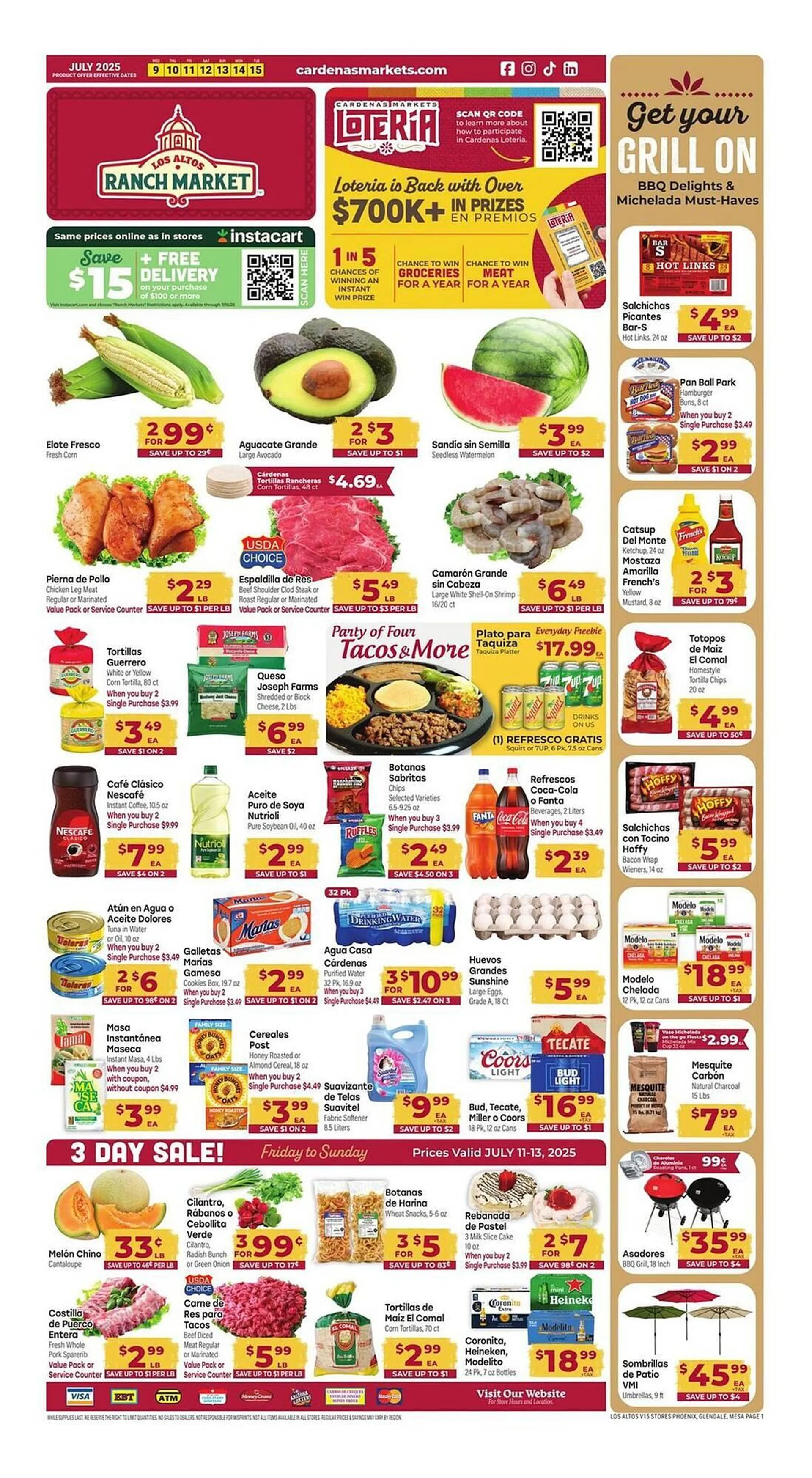 Weekly ad Los Altos Ranch Market Weekly Ad from July 9 to July 15 2025 - Page 1