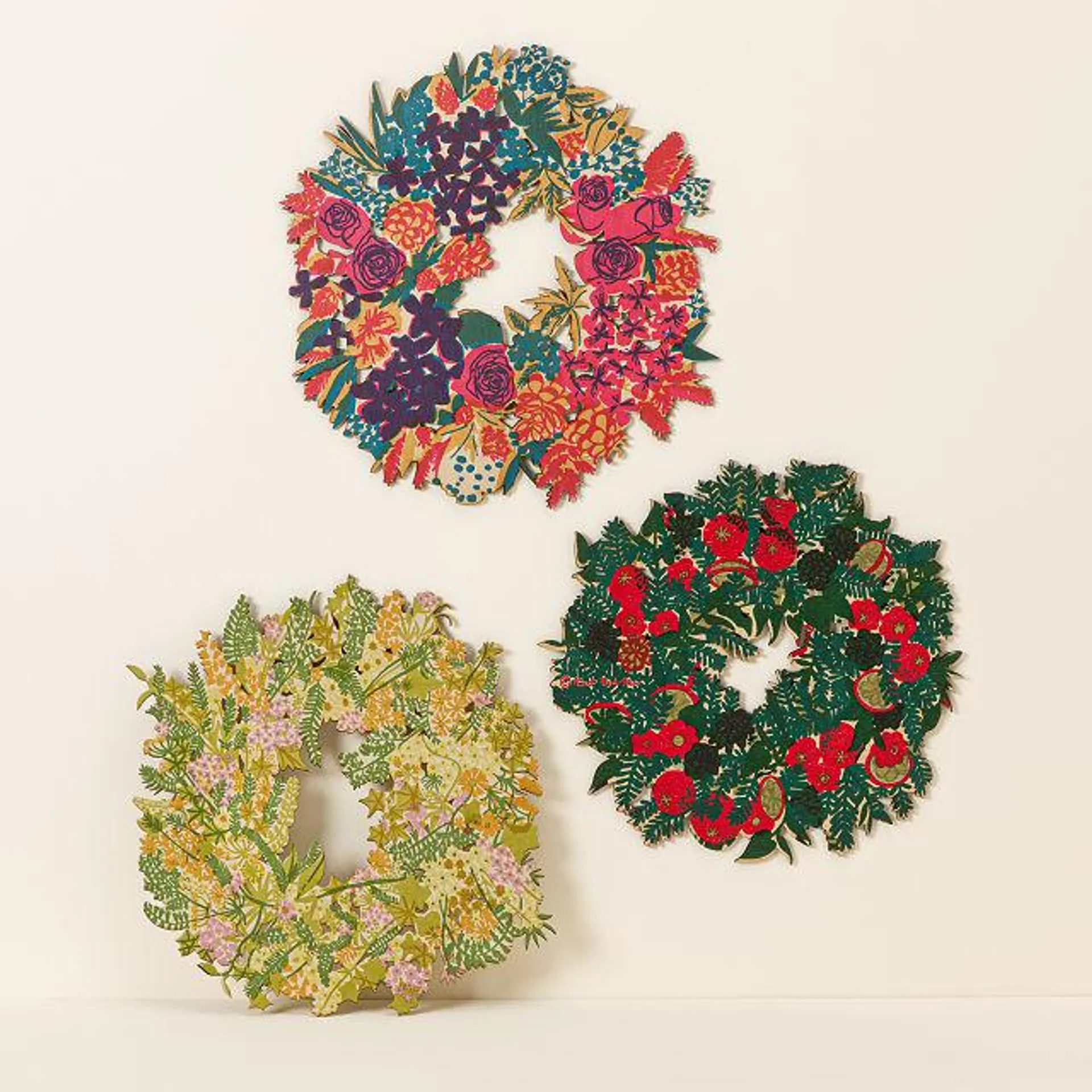 Forever Floral Holiday Wreath