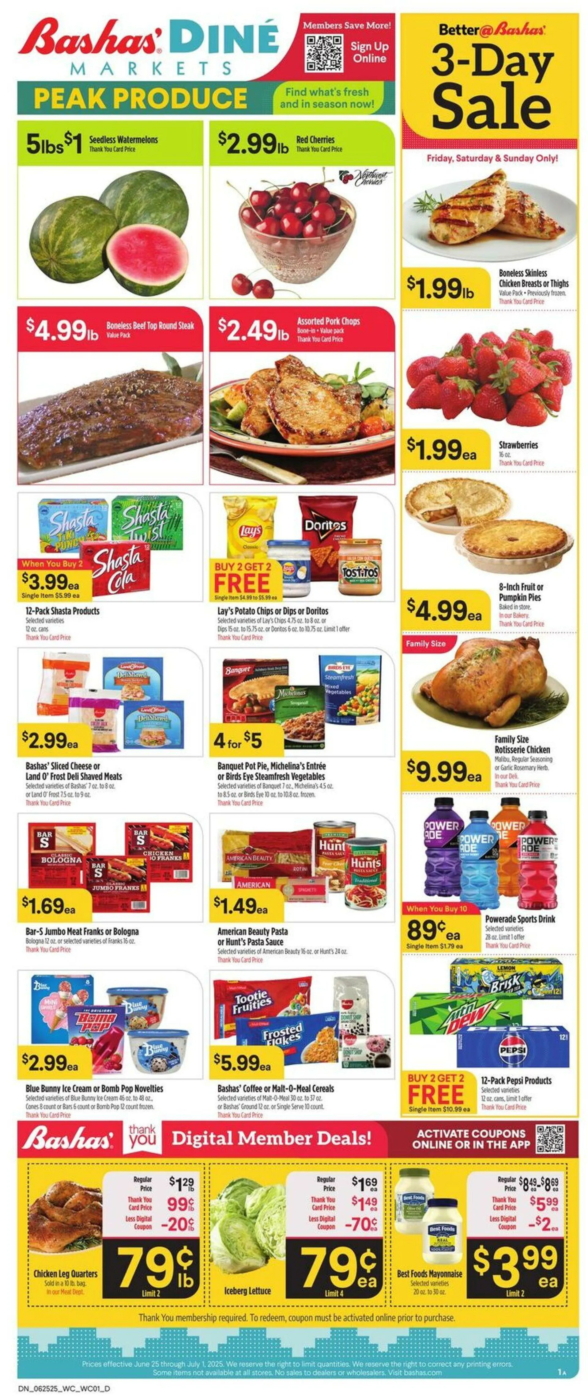 Weekly ad Bashas Current weekly ad from June 24 to July 1 2025 - Page 1