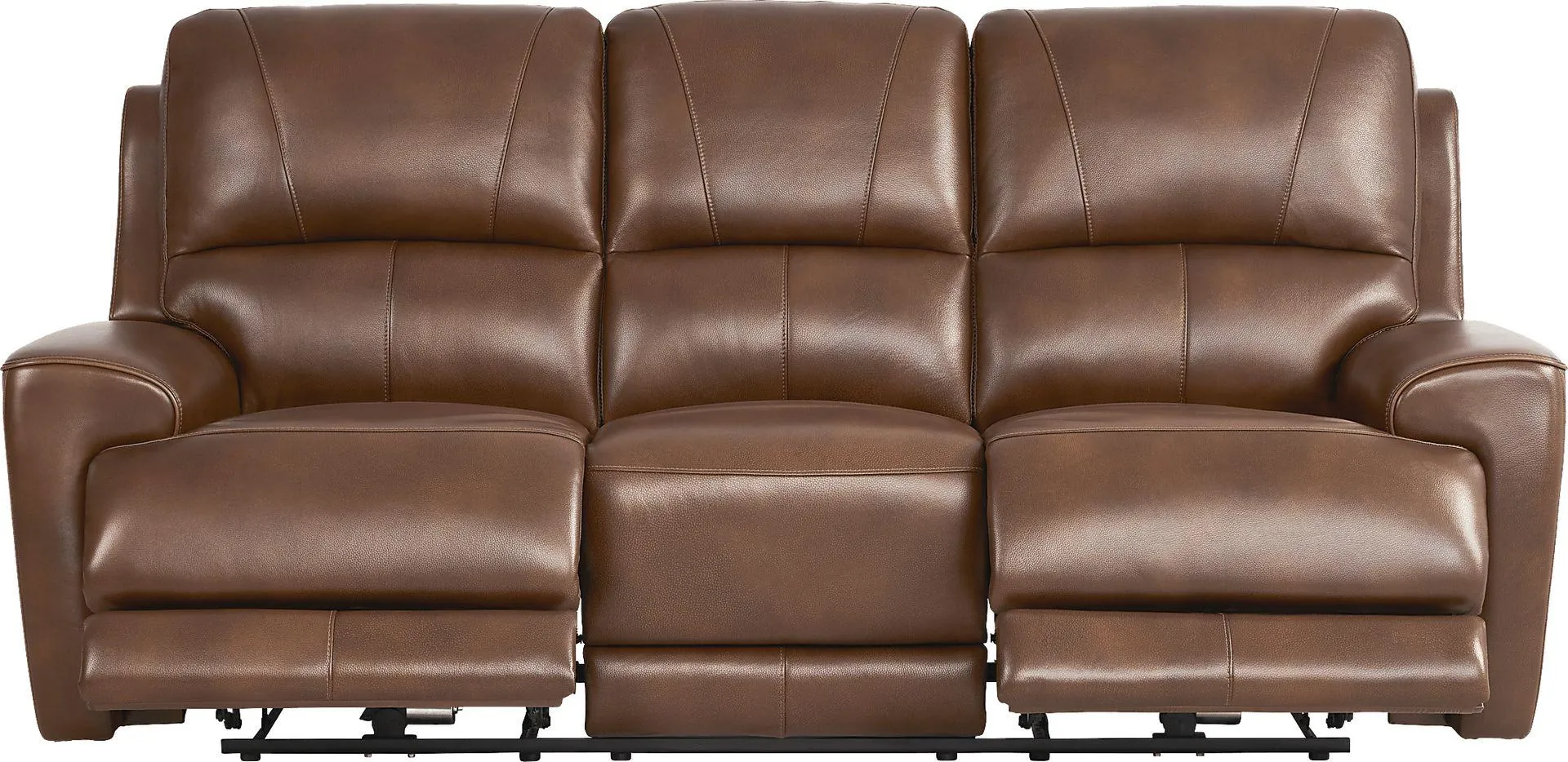 Fremont Leather Dual Power Reclining Sofa