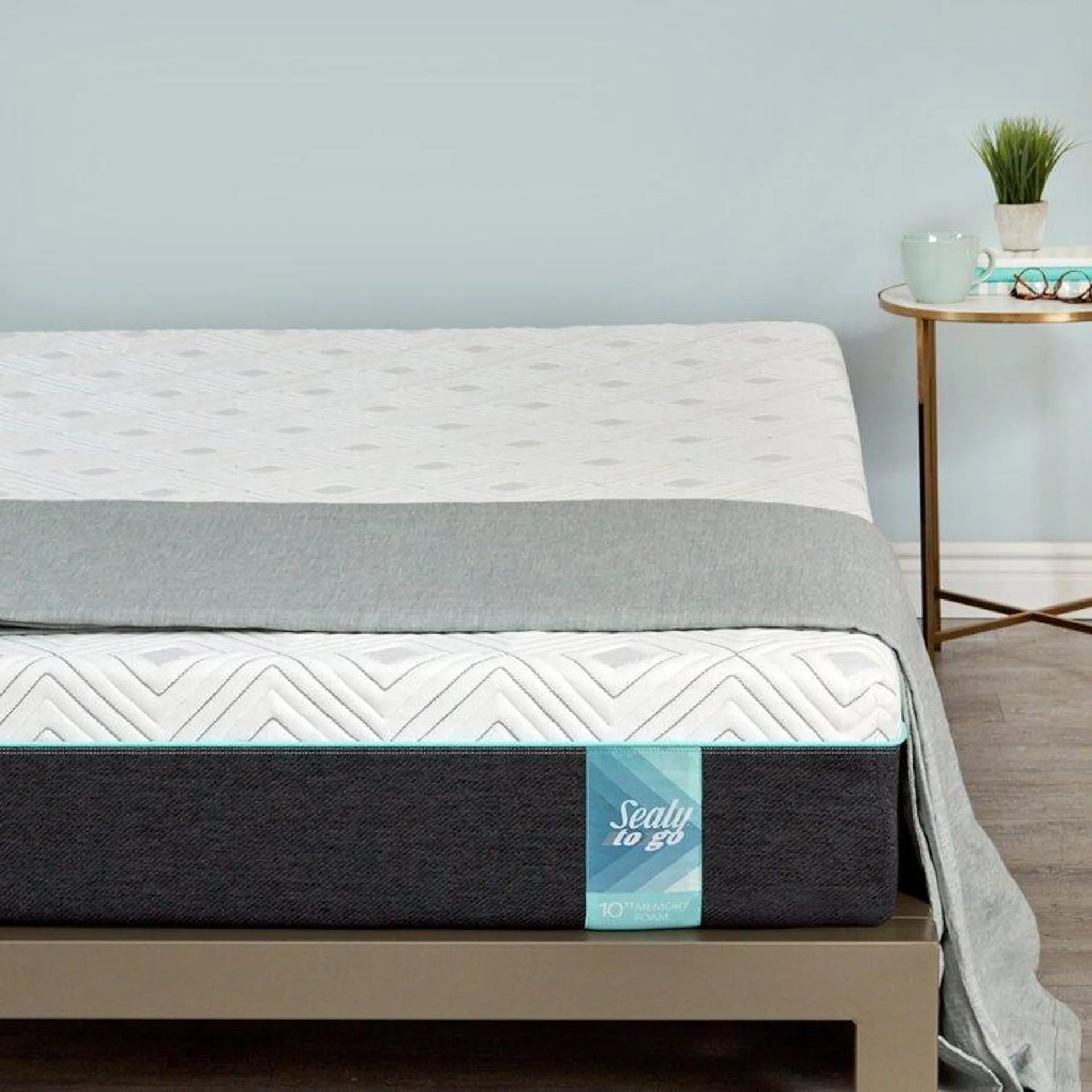 Sealy to Go 10” Medium Memory Foam Mattress in a box