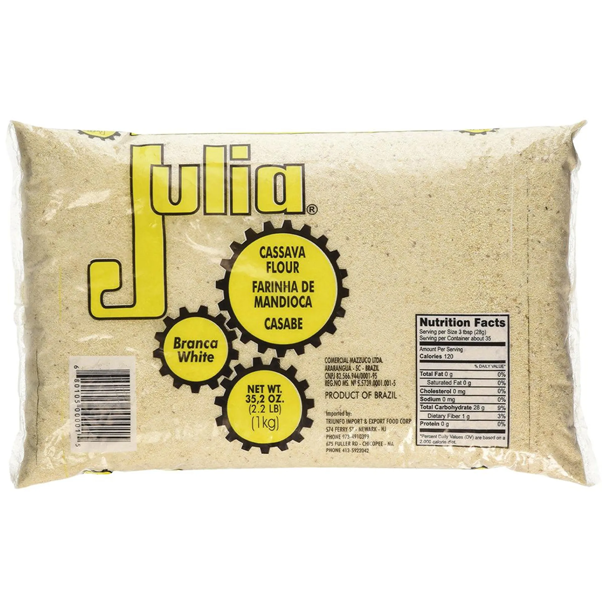 Julia Farinha de Mandioca Crua 1kg